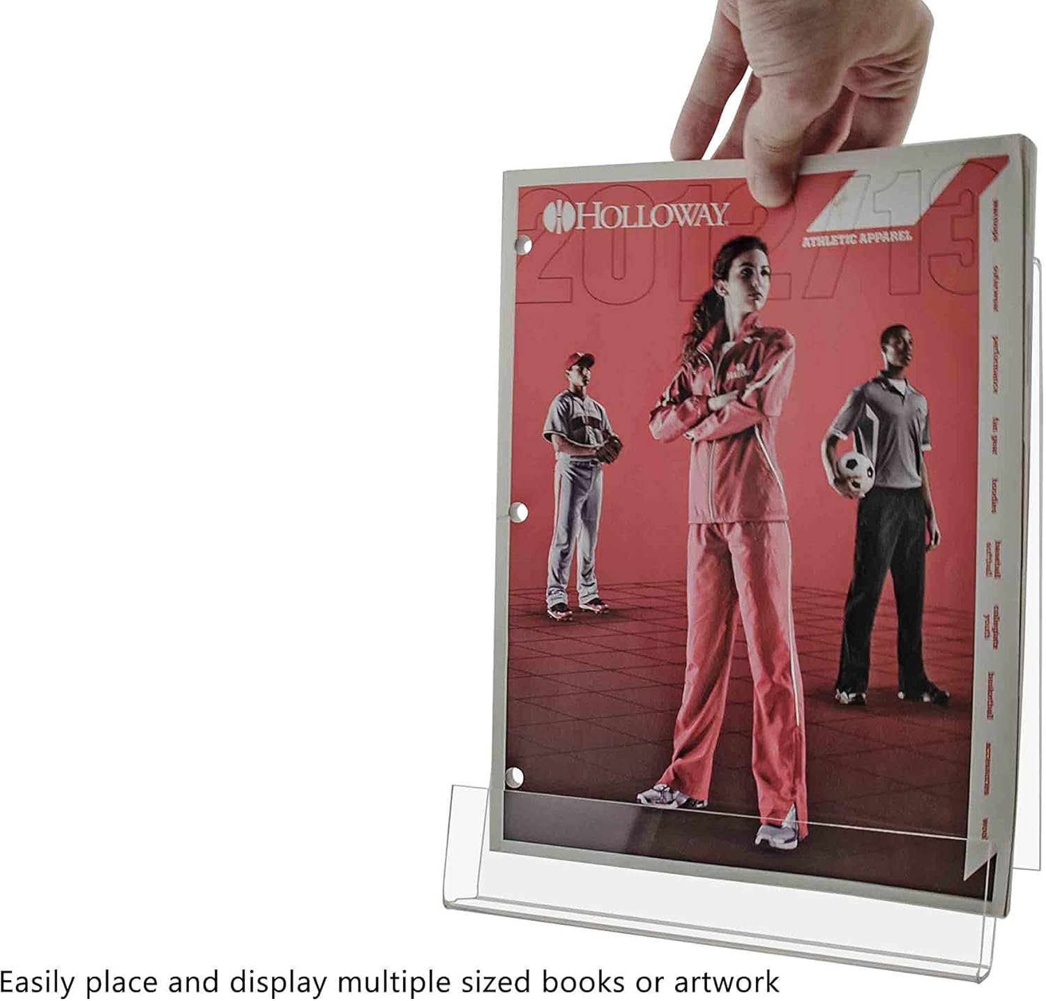 Clear Acrylic Easel Display Stand for Literature and Tablets 85x11