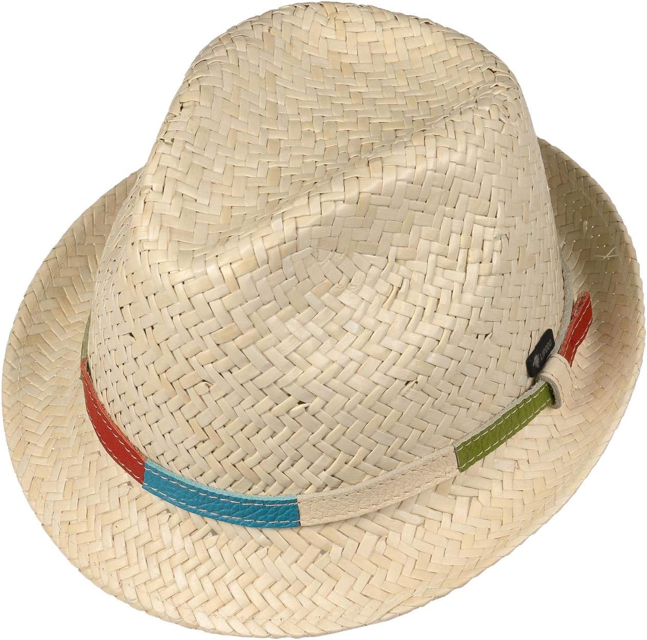 Lipodo Colour Band Kids Straw Hat - Made in Italy