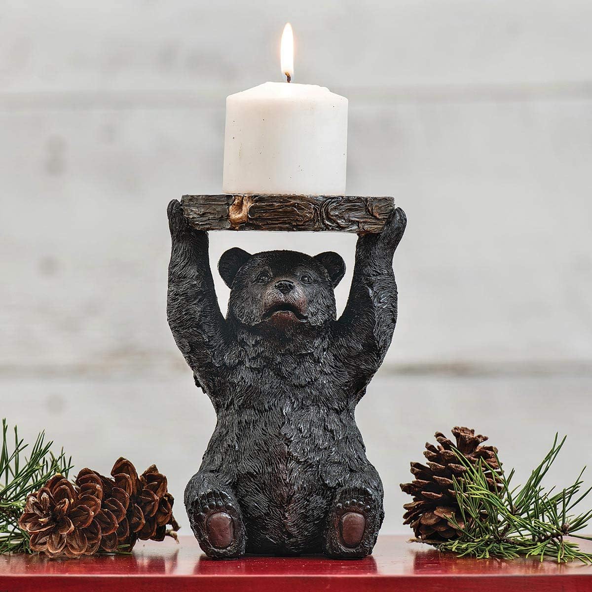 Timber Bear Candle Stand for Home Decor