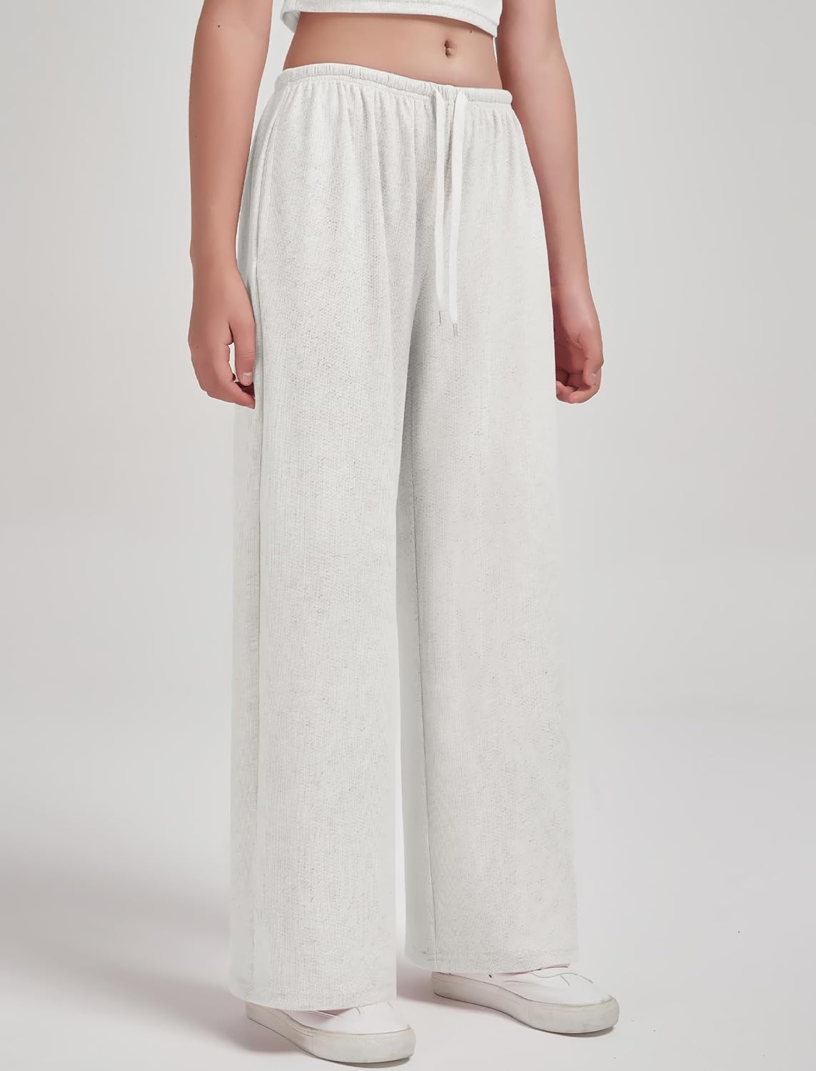 EXARUS 3 Pack Wide Leg Sweatpants for Girls 8-14Y