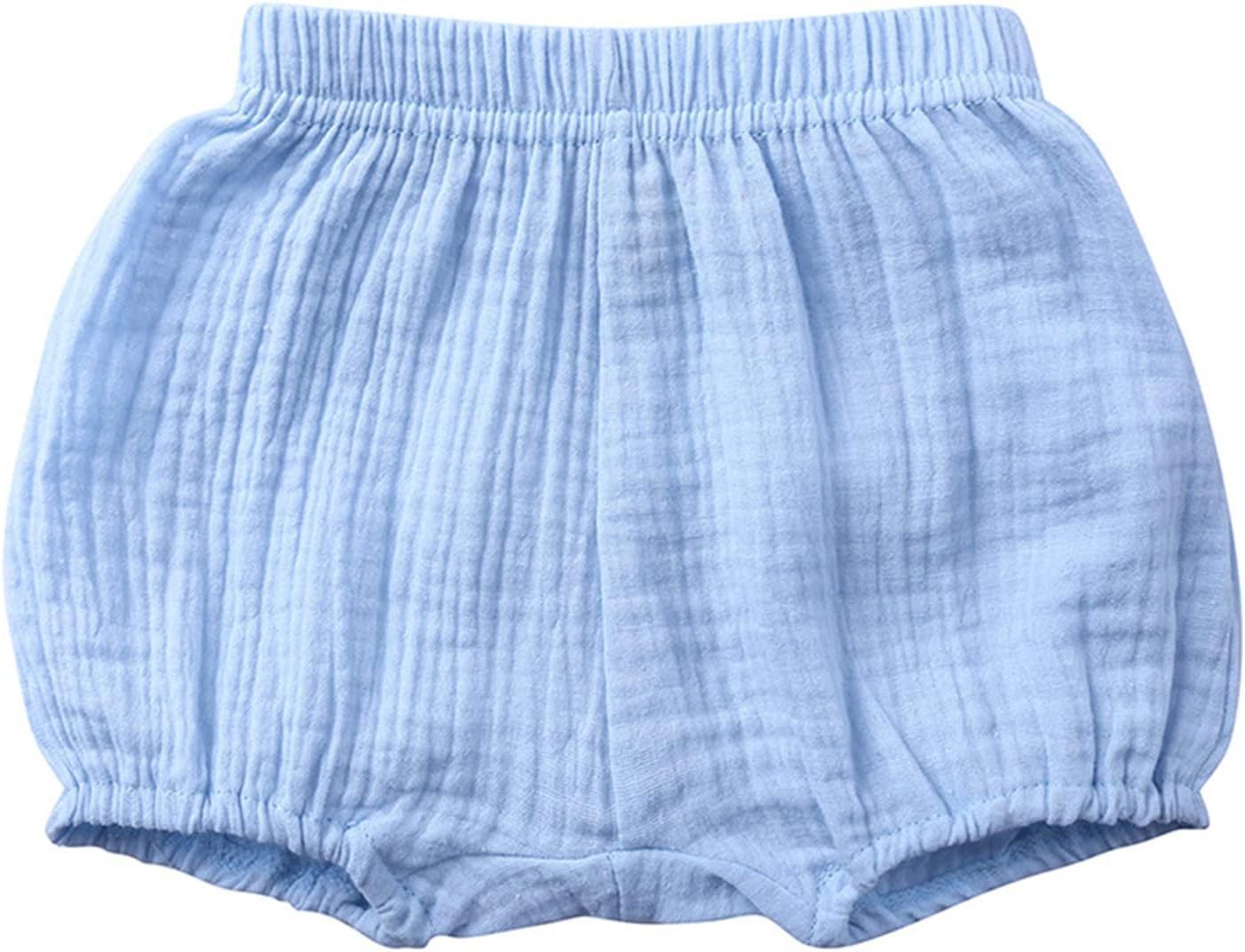 Likthione Baby Linen Bloomer Shorts for Newborn Toddler
