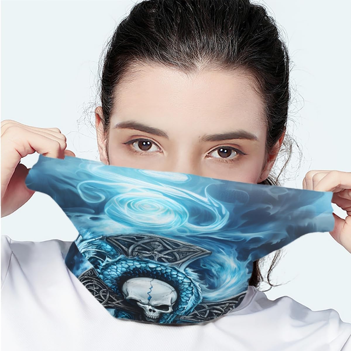 DUOLIFU Cool Skull Balaclava Face Mask Bandana