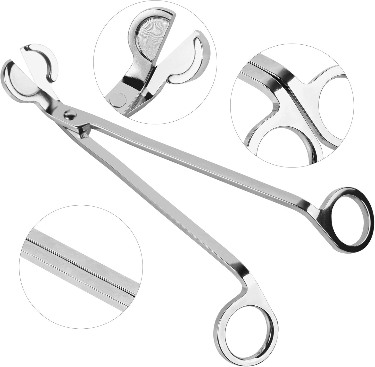 Harapu 3 in 1 Candle Accessory Set - Silver Stainless Steel