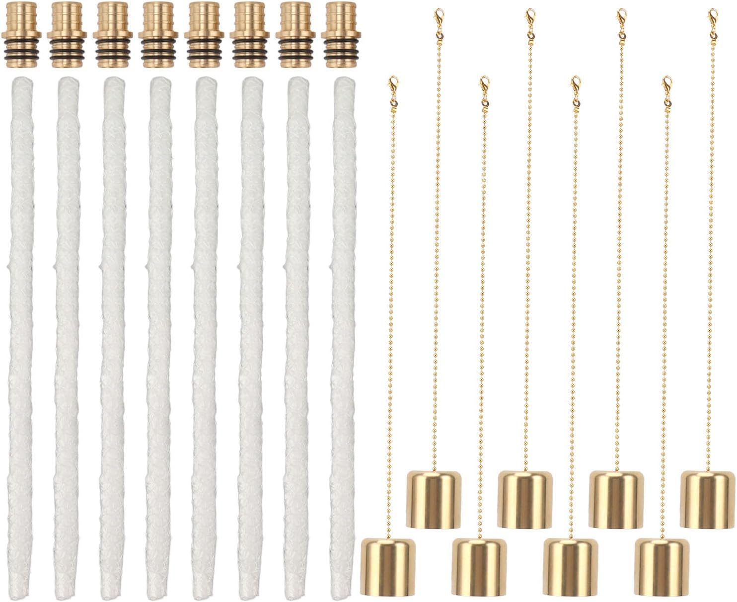 Wine Bottle Torch Kit with Replacement Wicks - Pack of 8