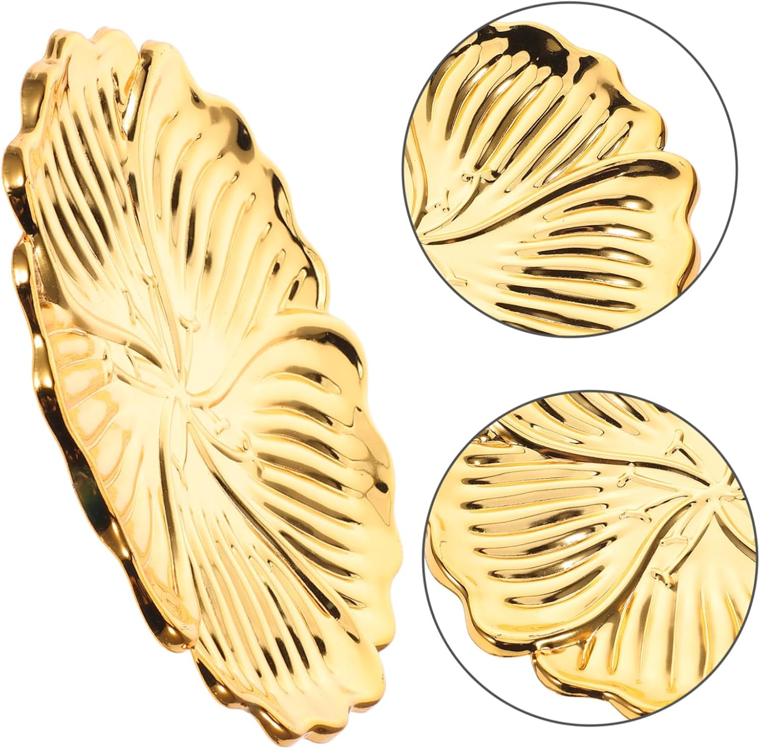 PRETYZOOM Iron Decorative Tray for Candle Teacup Jewelry
