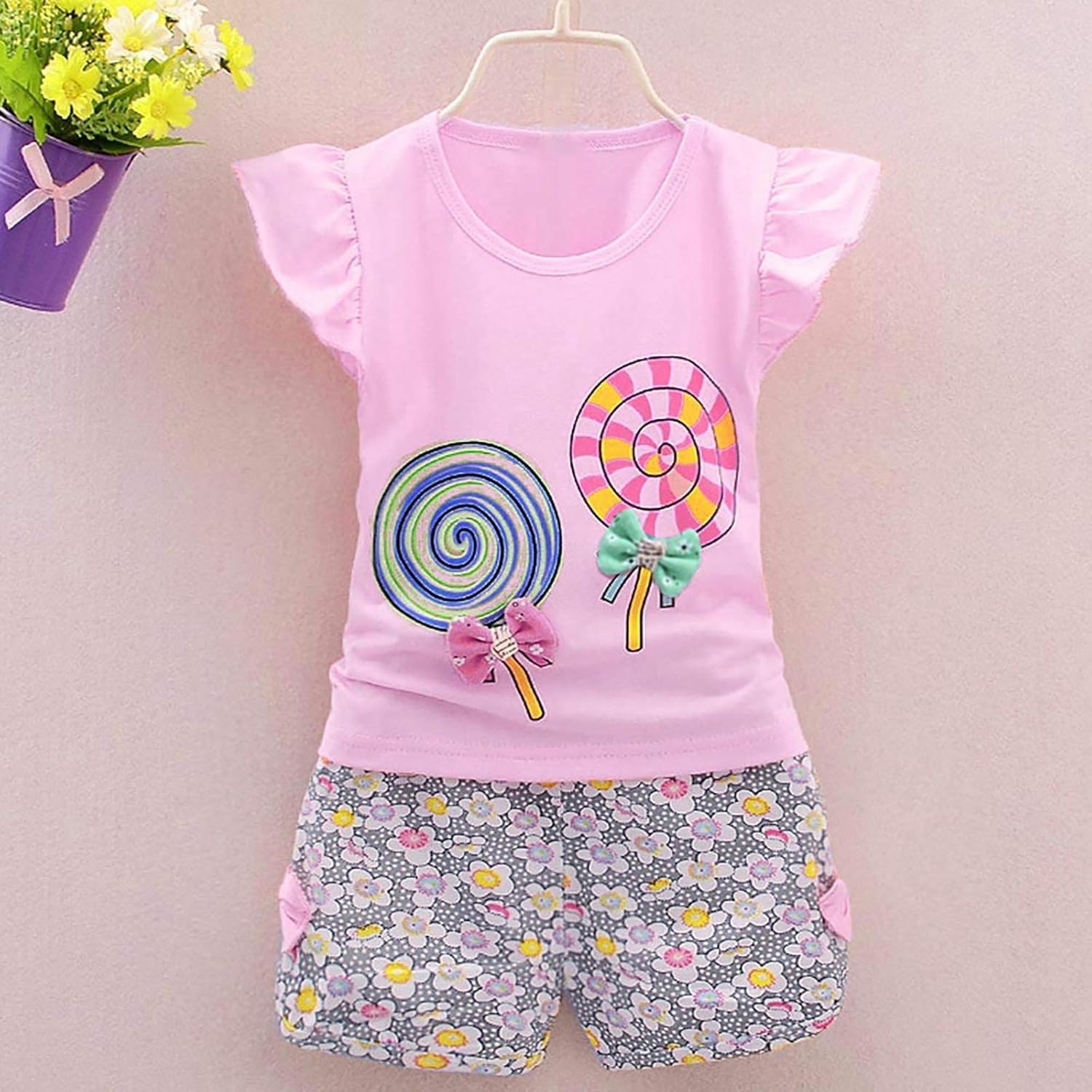 Soft Black Hoodie and Sweatshirt 2PCS Toddler Set
