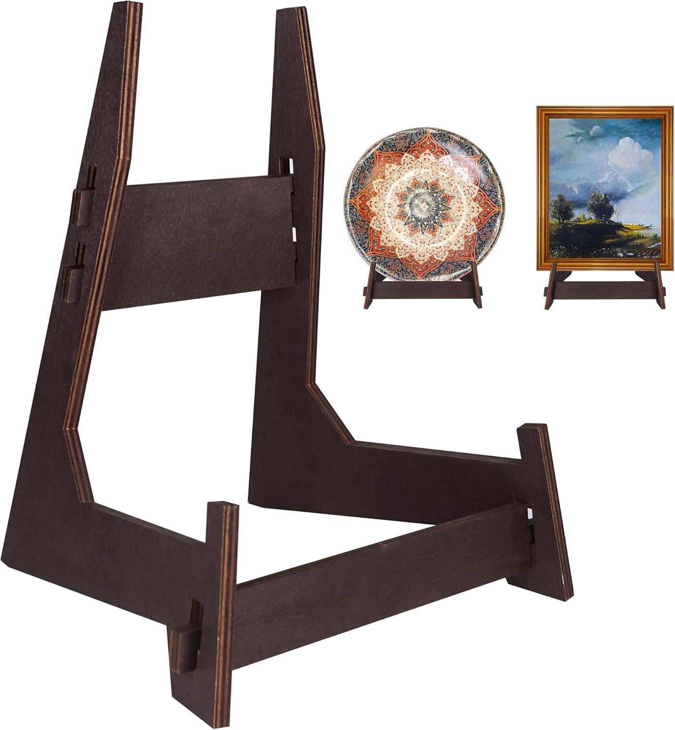 ZOZODIA 2 Pack 6 Inch Wooden Display Stand