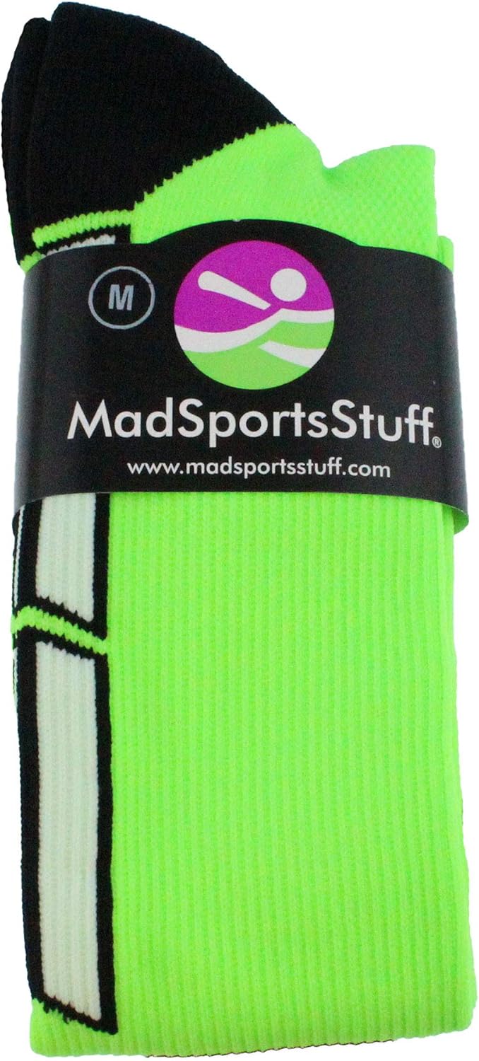 MadSportsStuff Soccer Socks with Ball Logo Over the Calf