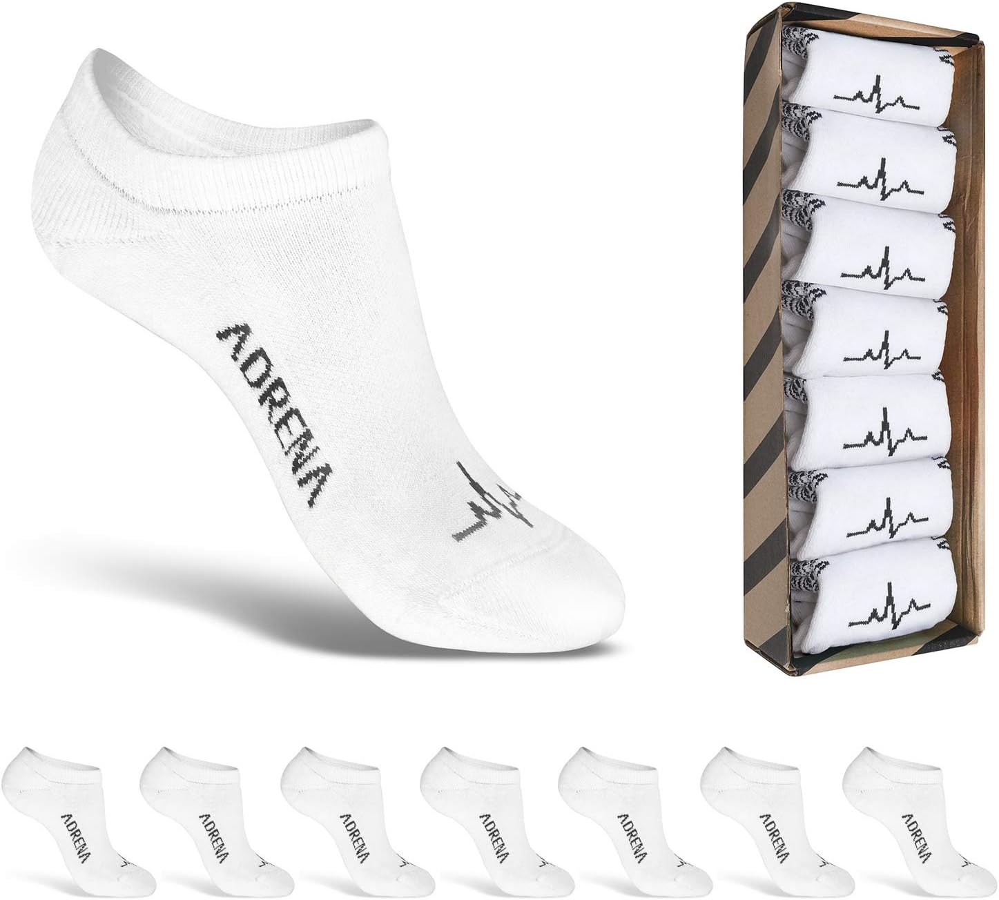 ADRENA No Show Winter Socks for Men Women 1