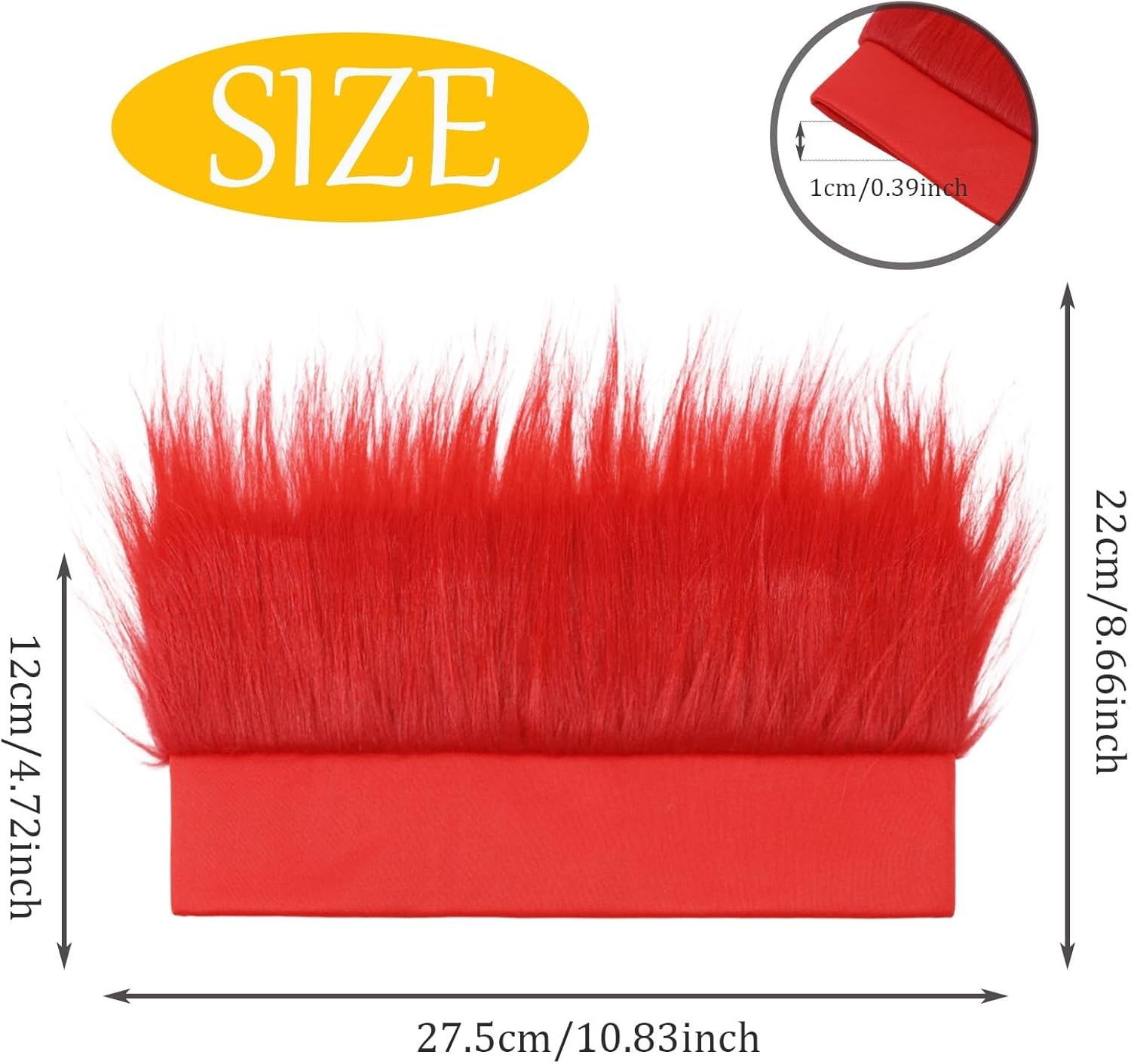 2pcs Halloween Red Headband for Costumes and Parties
