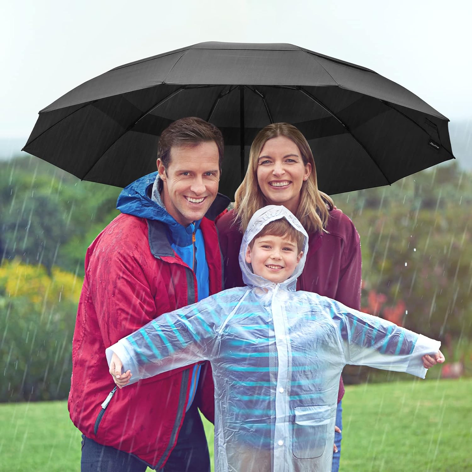 G4Free 54 Inch Windproof Travel Umbrella with Auto Open Close 1