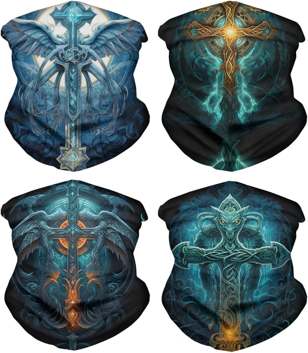 GLUDEAR Galaxy Print Face Bandana Multi-Function Accessory