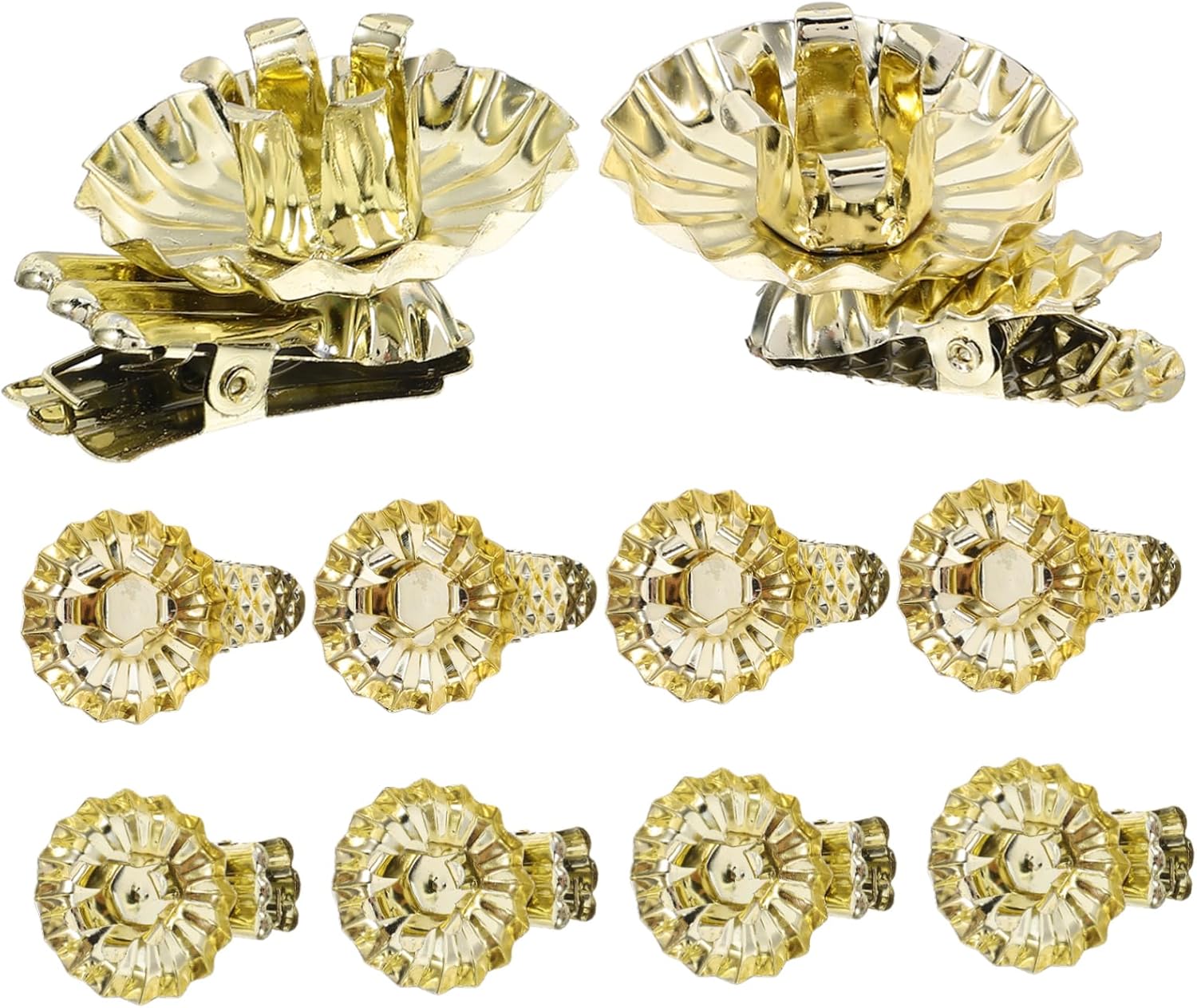 4 Sets Modern Style Clip-on Candle Holders for Christmas Tree
