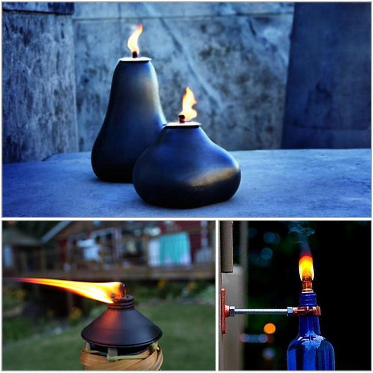 Joyzan Fiberglass Replacement Wicks for Oil Lamps and Lanterns 12Pcs