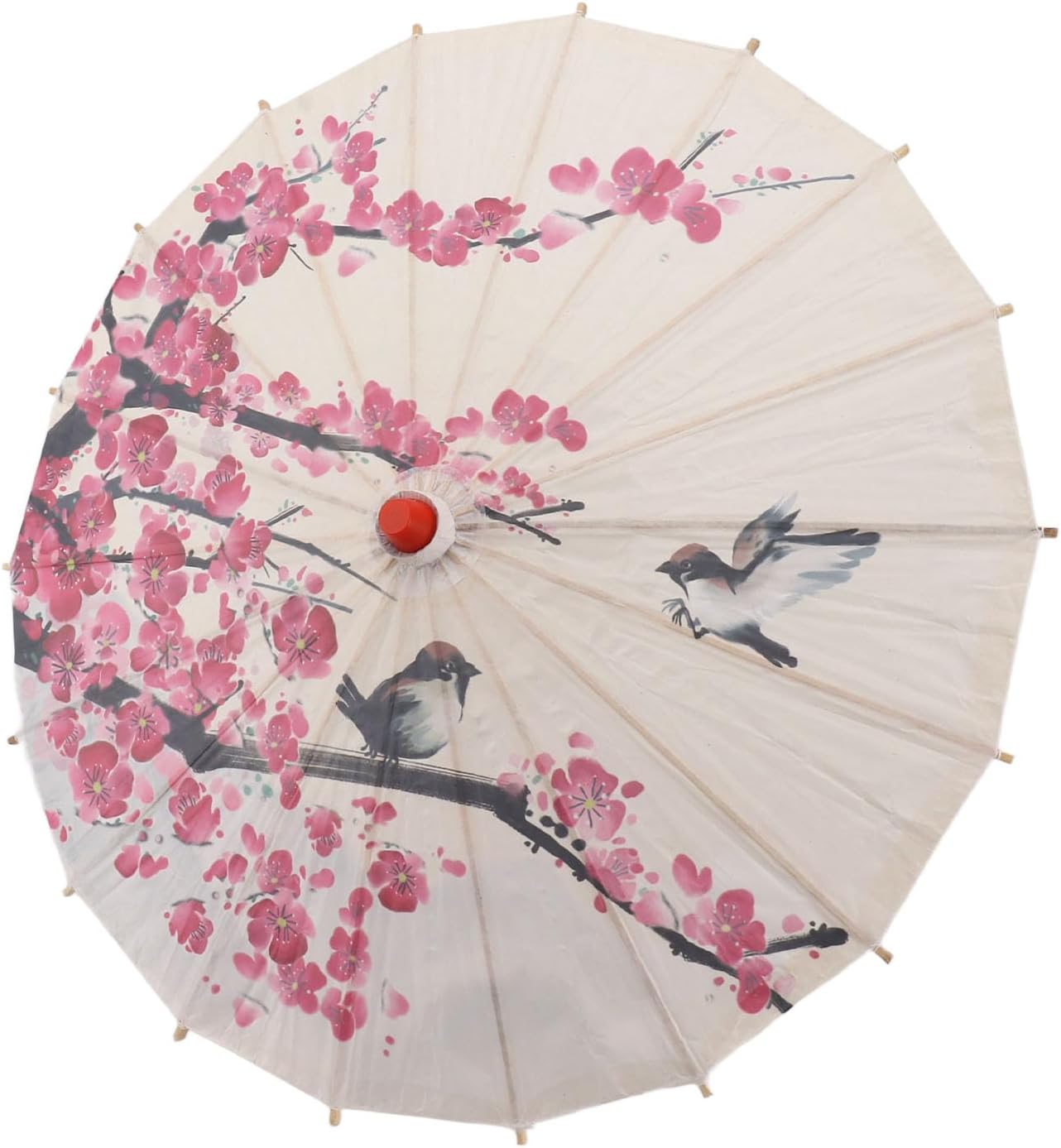Sonew Chinese Oiled Paper Parasol with Wood Handle 1