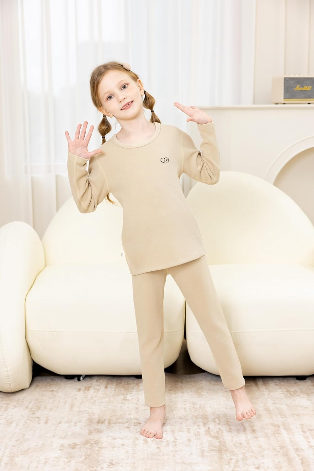 Beno Tiger Girls Thermal Underwear Set 1