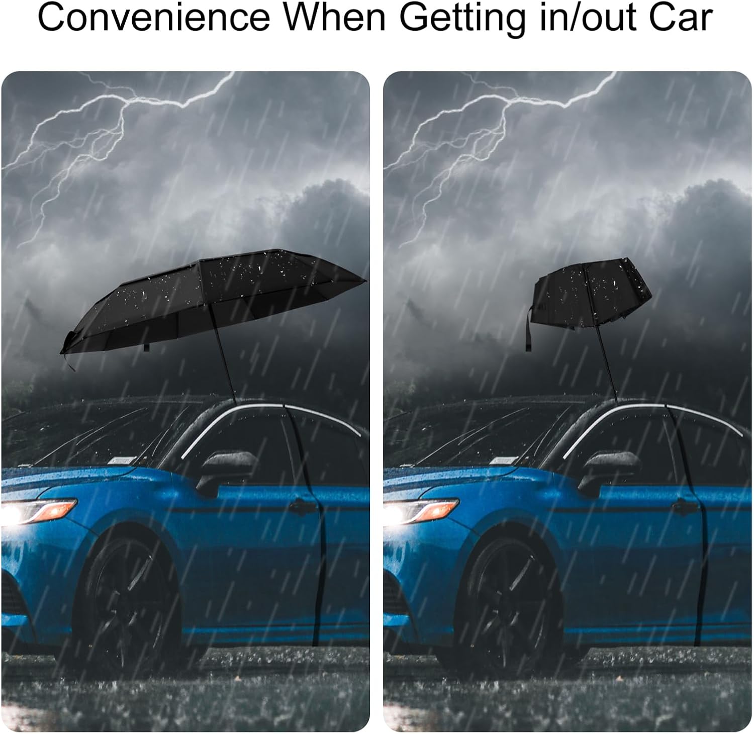 TradMall Travel Umbrella 42 Inch Auto Open Close