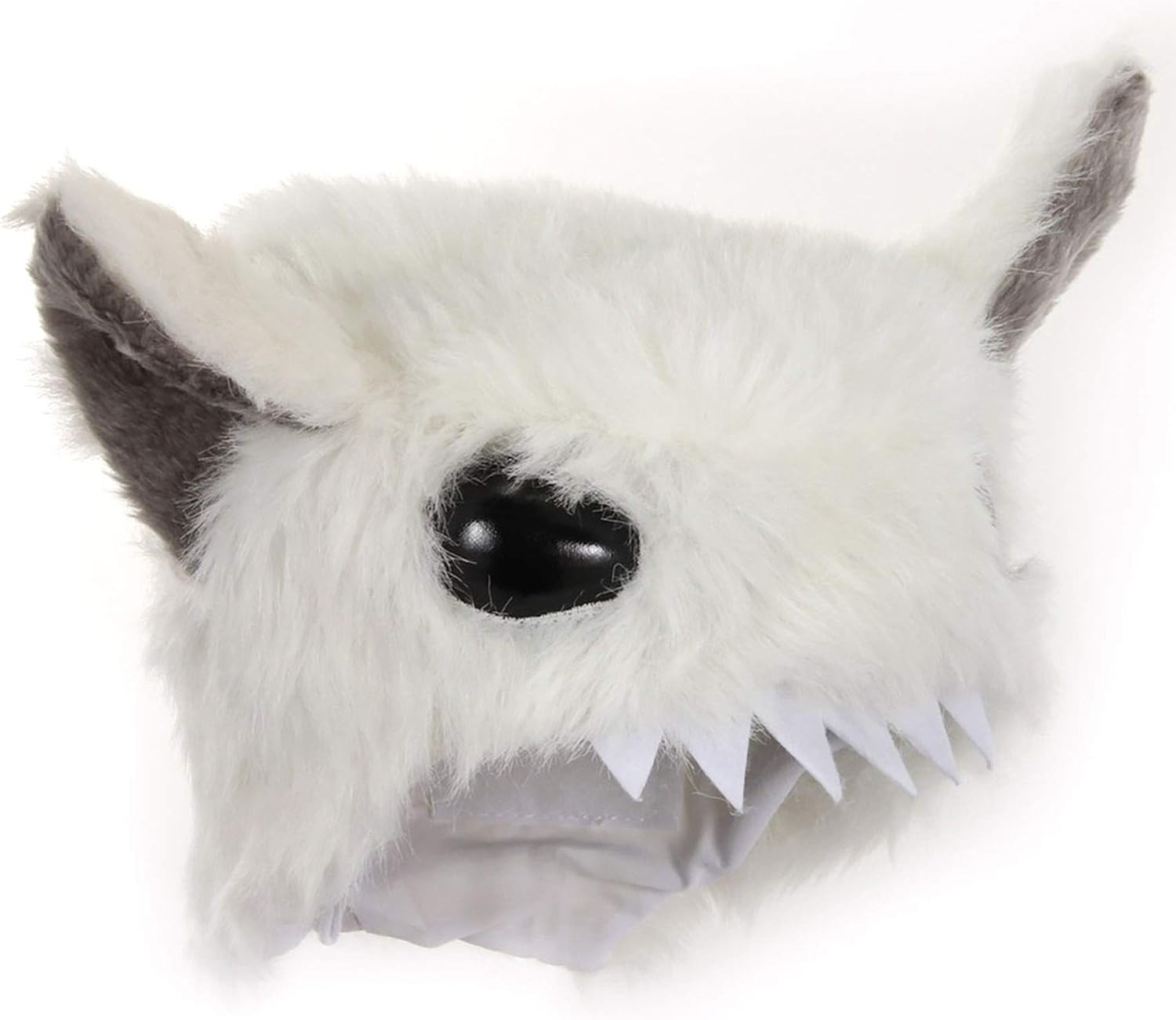 Yeti Abominable Snowman White Fur Costume Hat 1