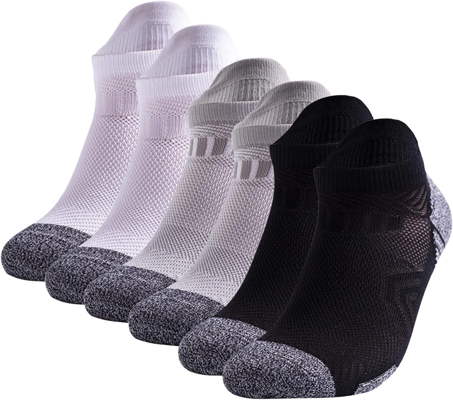 Mens No Show Thin Socks with Arch Compression 1