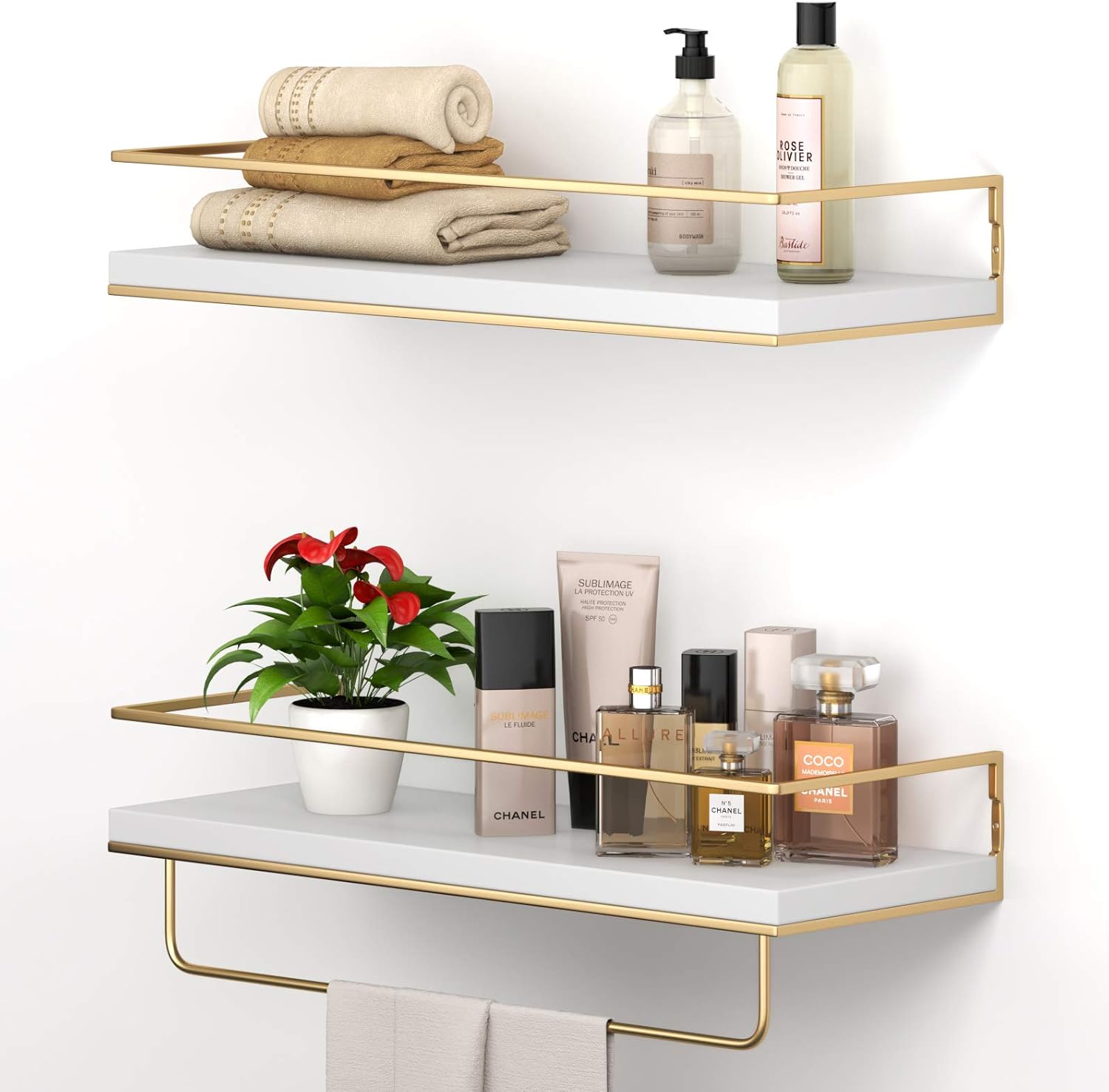 Shario Floating Shelves Set of 2 - White