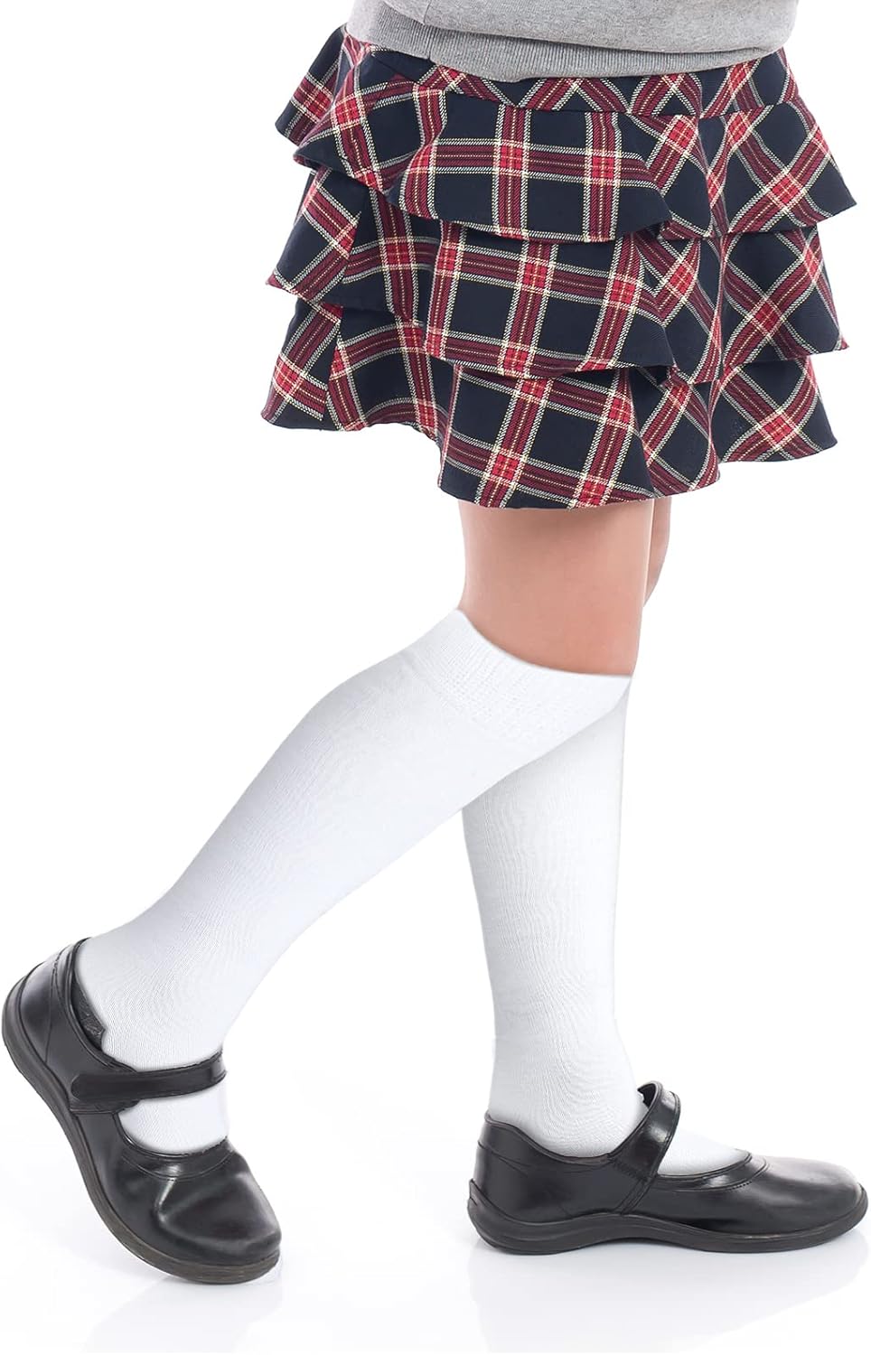 Janmercy 12 Pair Girls Knee High Breathable Socks