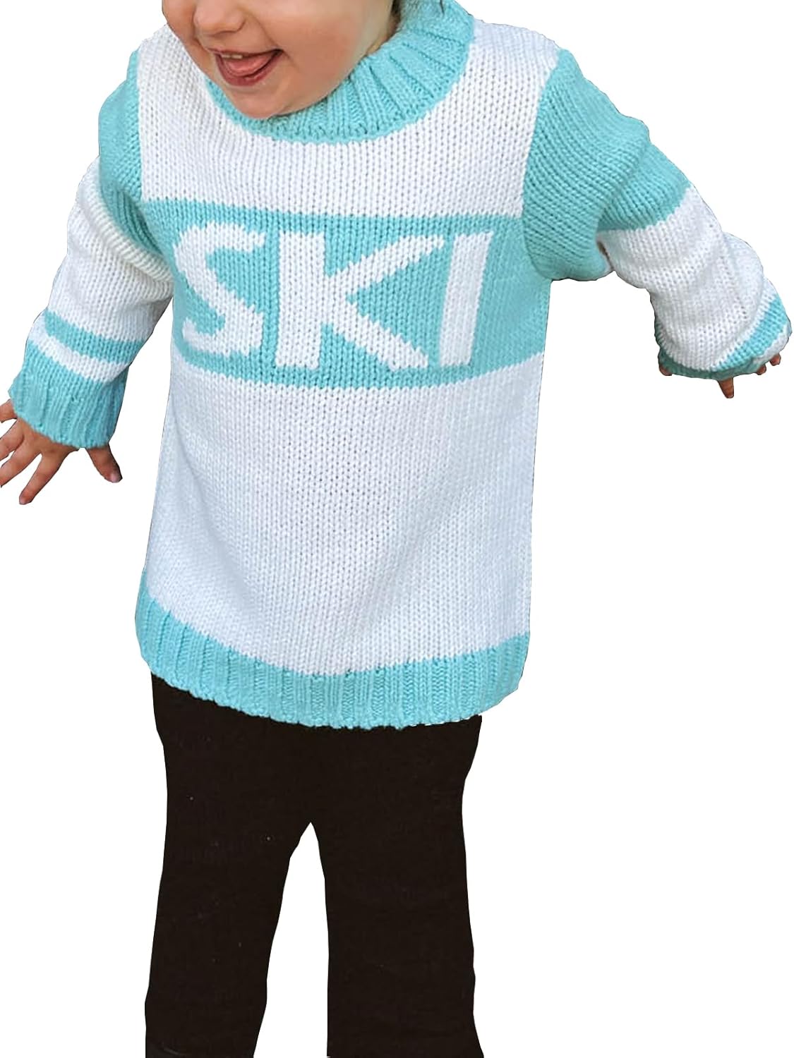 ALPSWARE Girls Boys Winter Ski Sweater Tops Warm Outfits 1
