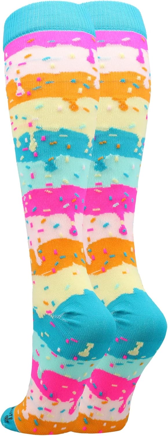 MadSportsStuff Rainbow Sprinkles Socks for Sports Fun