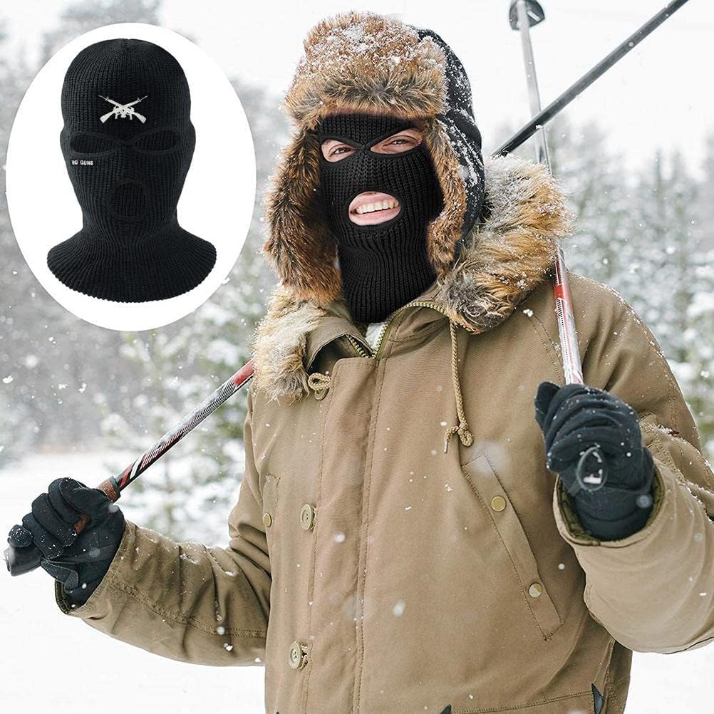 3 Hole Ski Mask Balaclava Winter Thermal for Men Women Blue 1