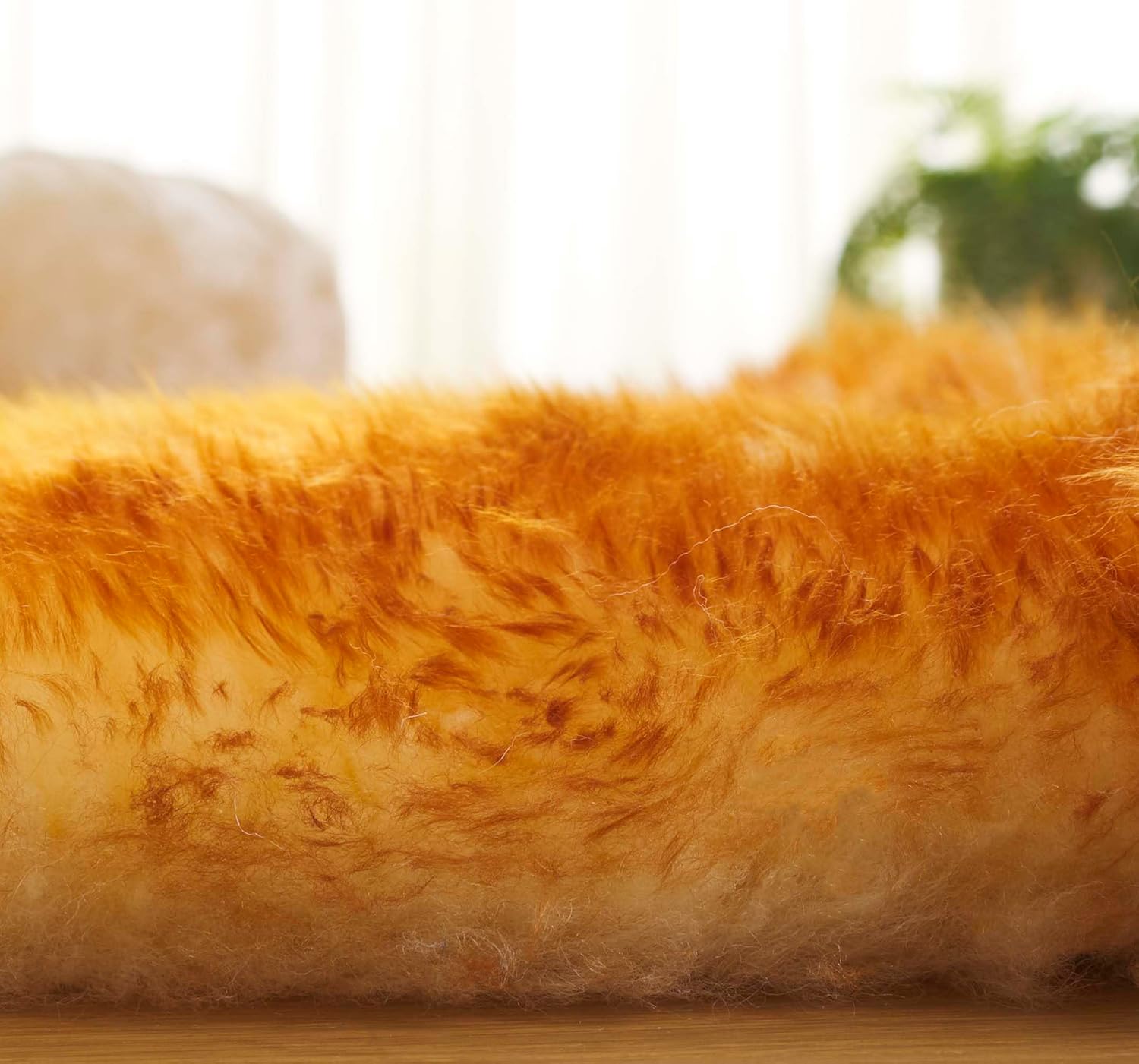 Safavieh Sheep Skin Runner Rug 2 x 6 Champagne