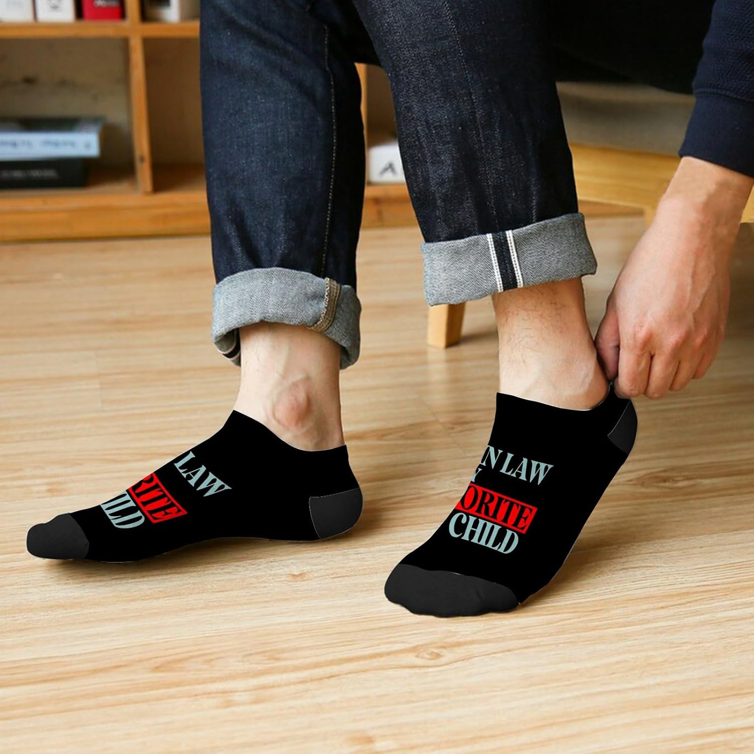 Cute Mens Athletic Socks with Colorful Design