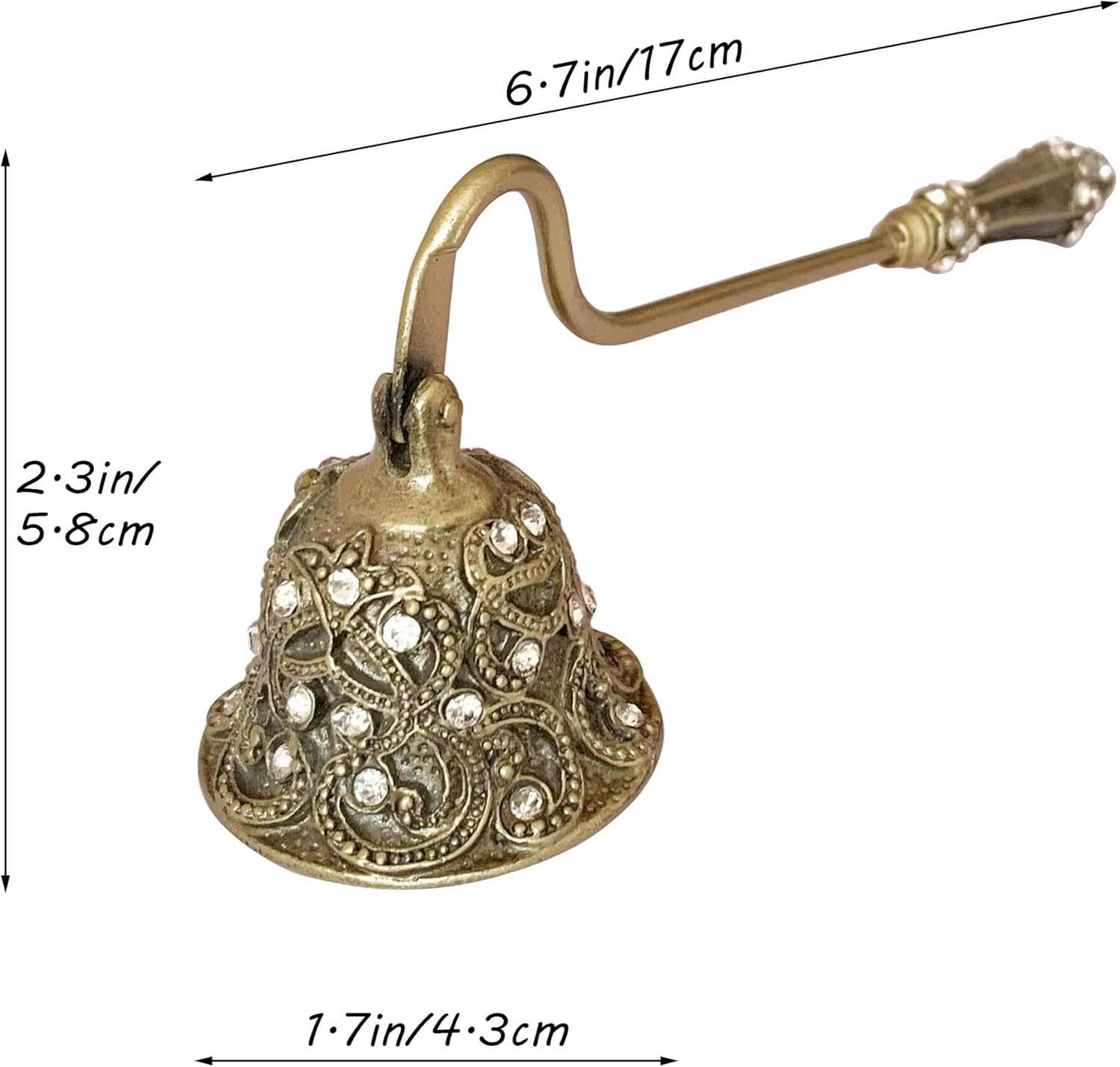 Pasiir Candle Snuffer Decorative Metal Candle Extinguisher Tool