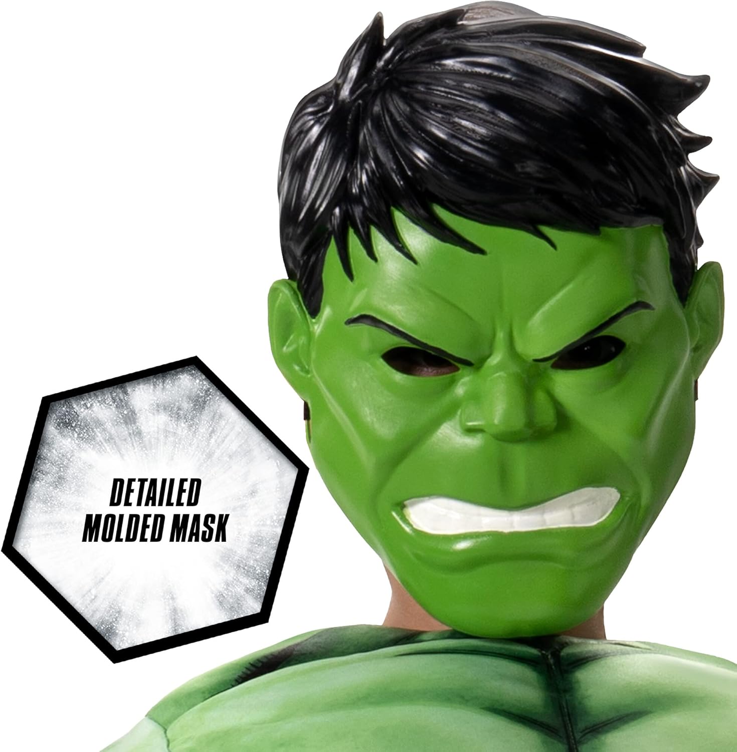 Marvel Hulk Youth Halloween Costume - Padded Jumpsuit with Mask