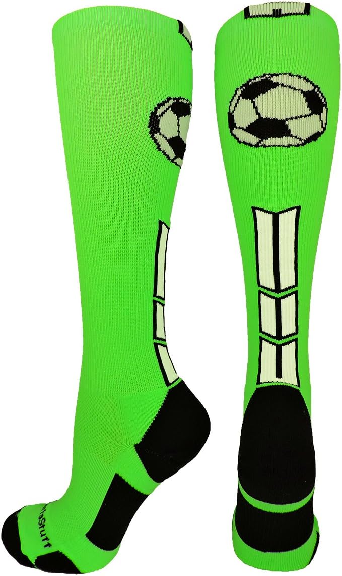 MadSportsStuff Soccer Socks with Ball Logo Over the Calf