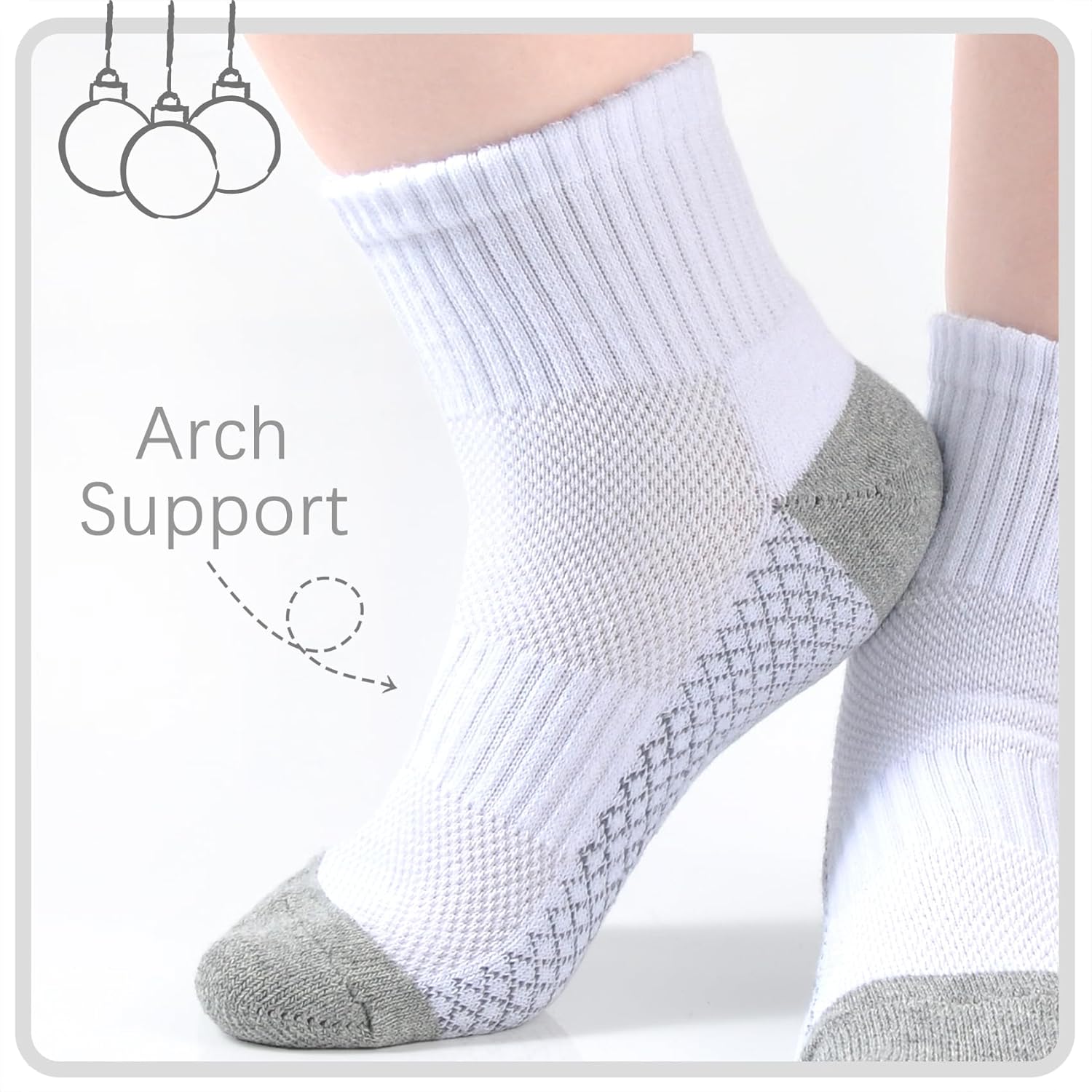 Coziwill Kids Ankle Socks 12 Pairs for All Seasons