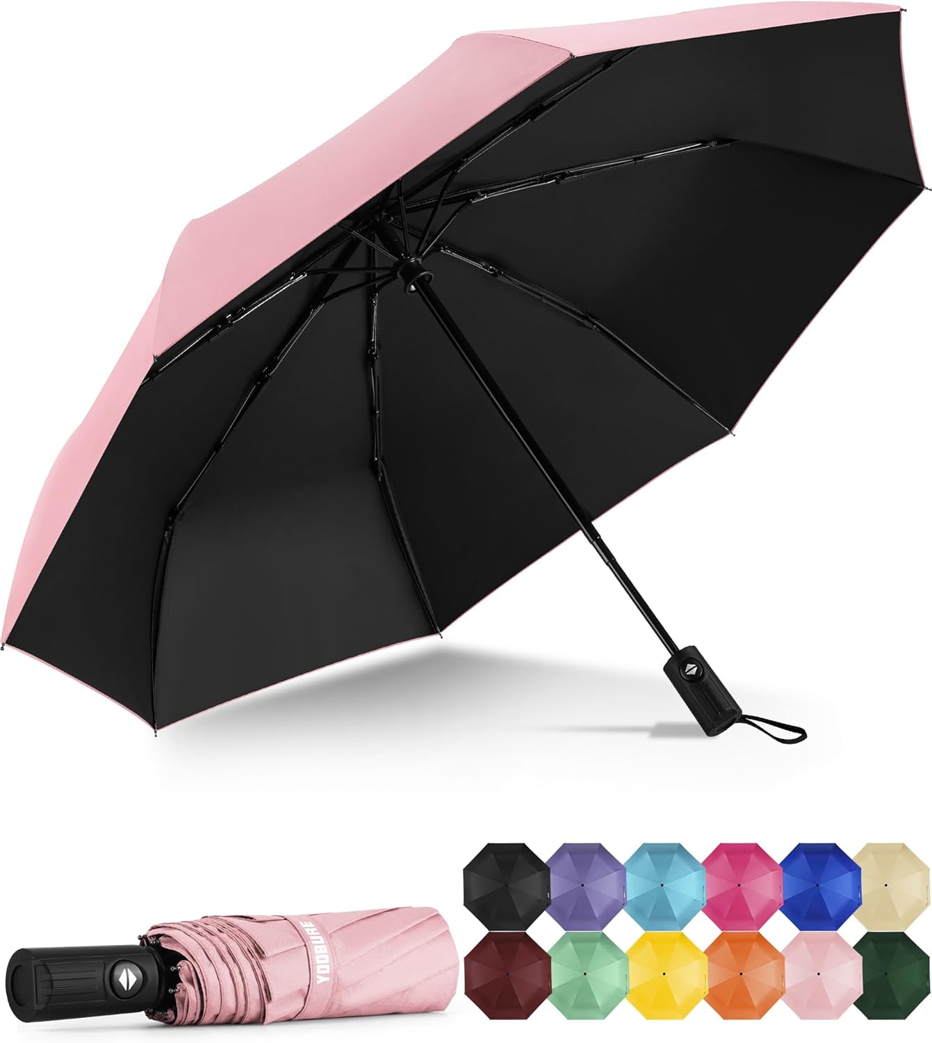 Yoobure Windproof Travel Umbrella Automatic UV Protection