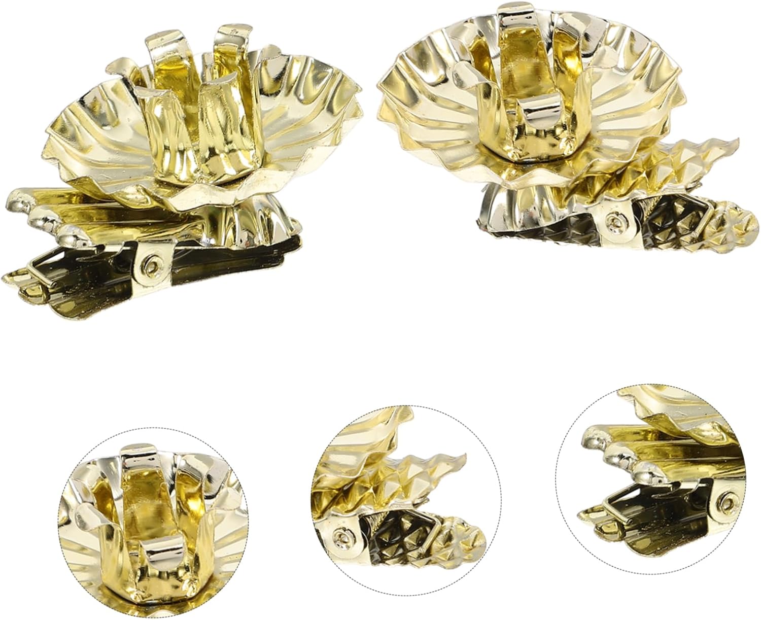 4 Sets Modern Style Clip-on Candle Holders for Christmas Tree