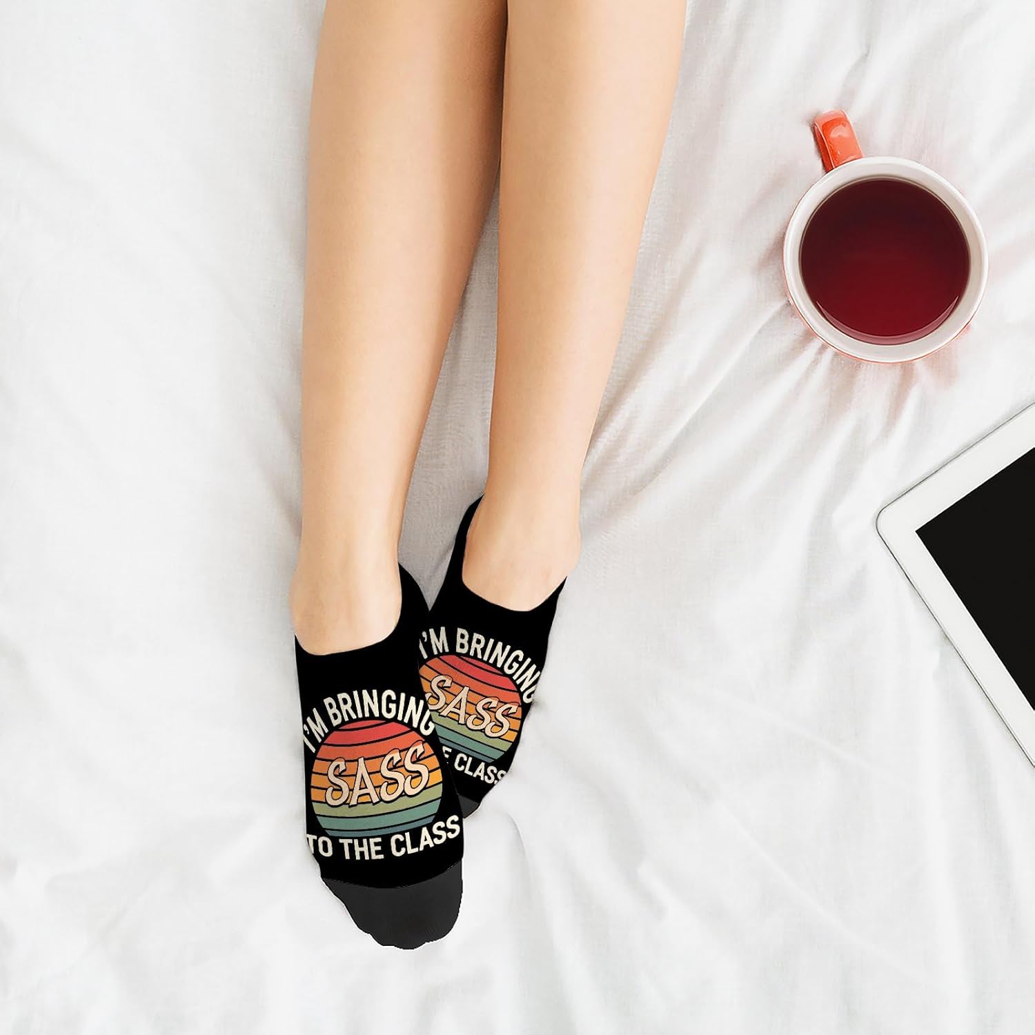 Funny Mens Athletic Socks with Cool Sayings