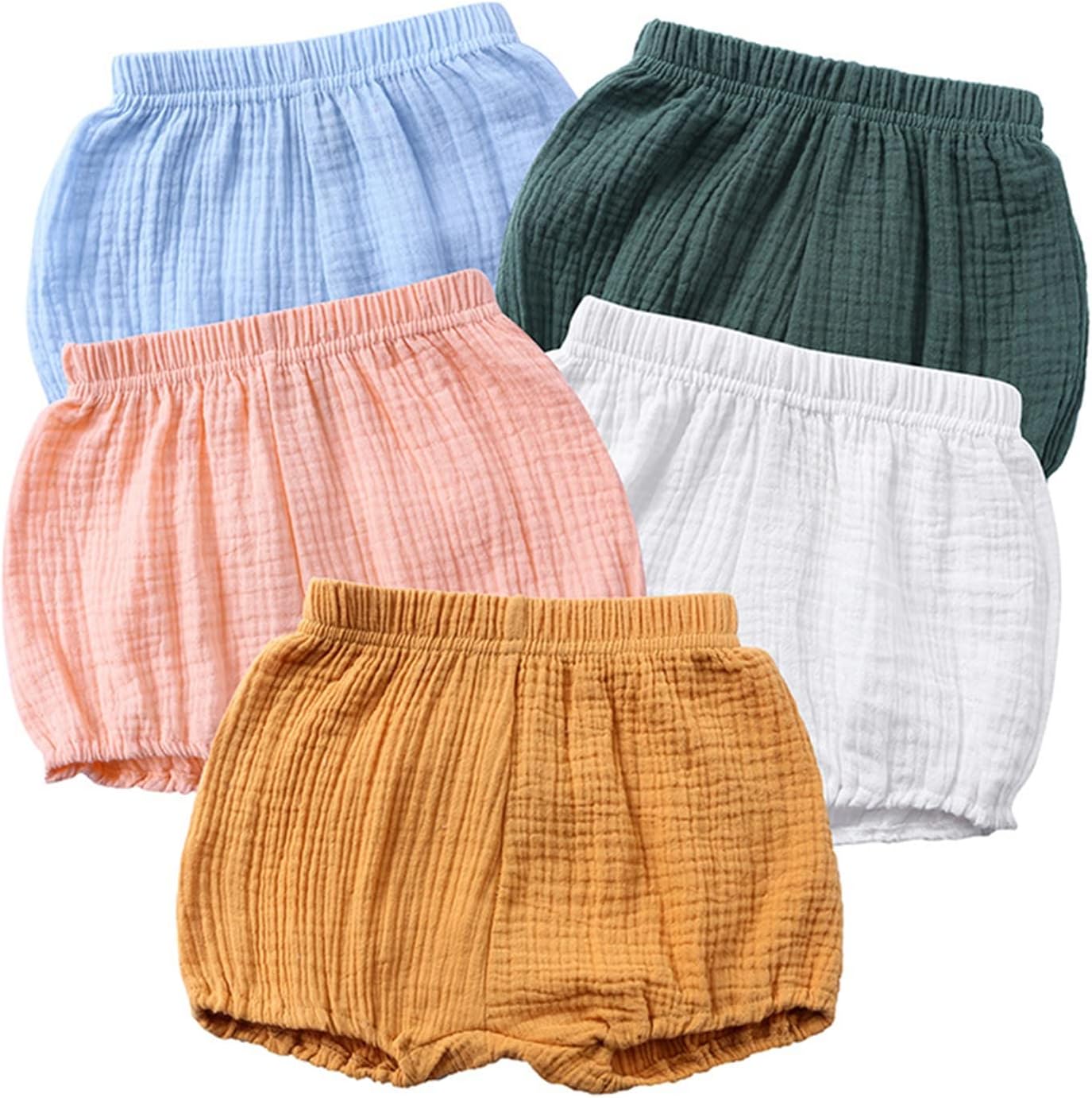 Likthione Baby Linen Bloomer Shorts for Newborn Toddler