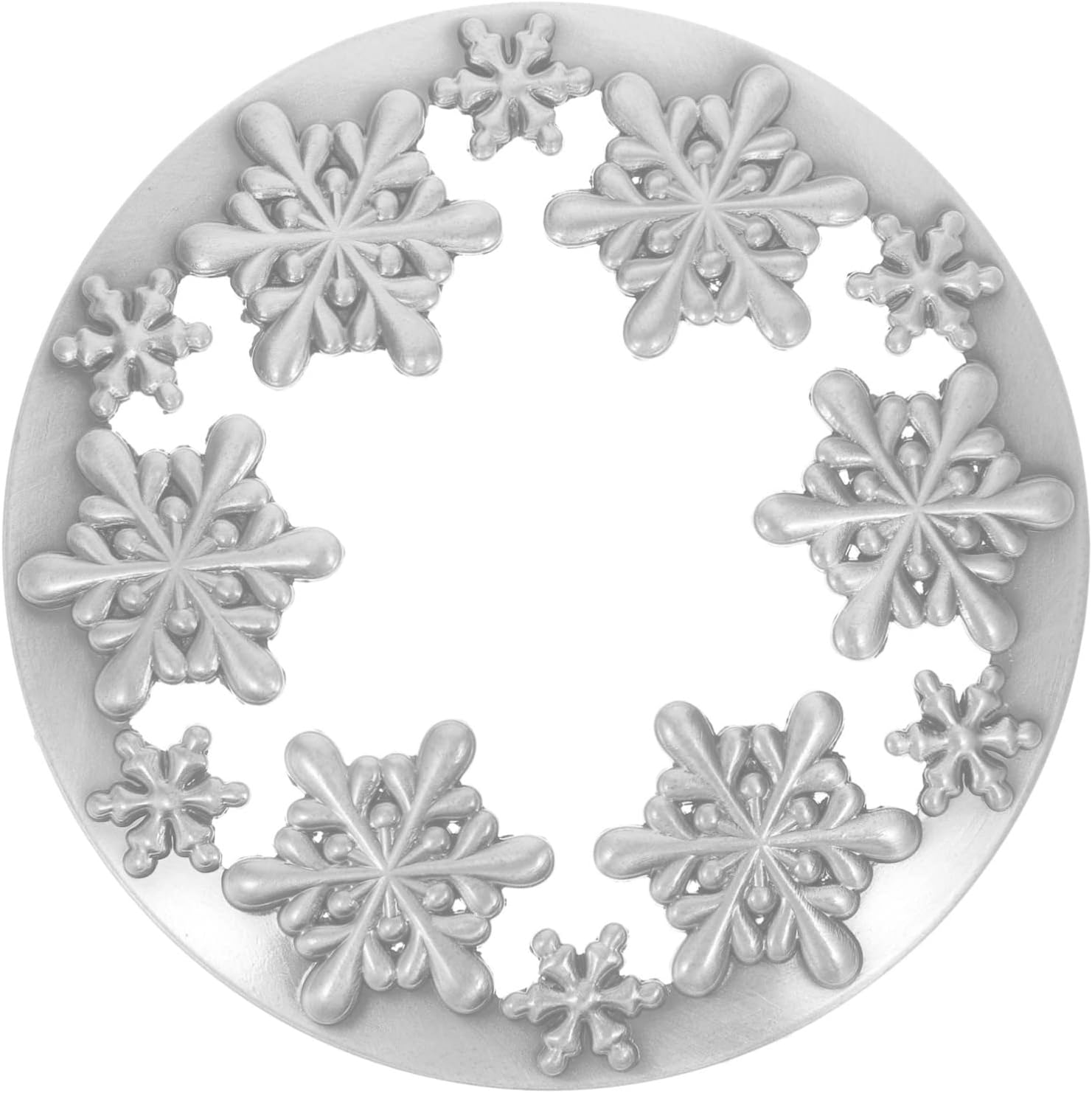 HOODANCOS Jar Candle Christmas Snowflake Topper 1
