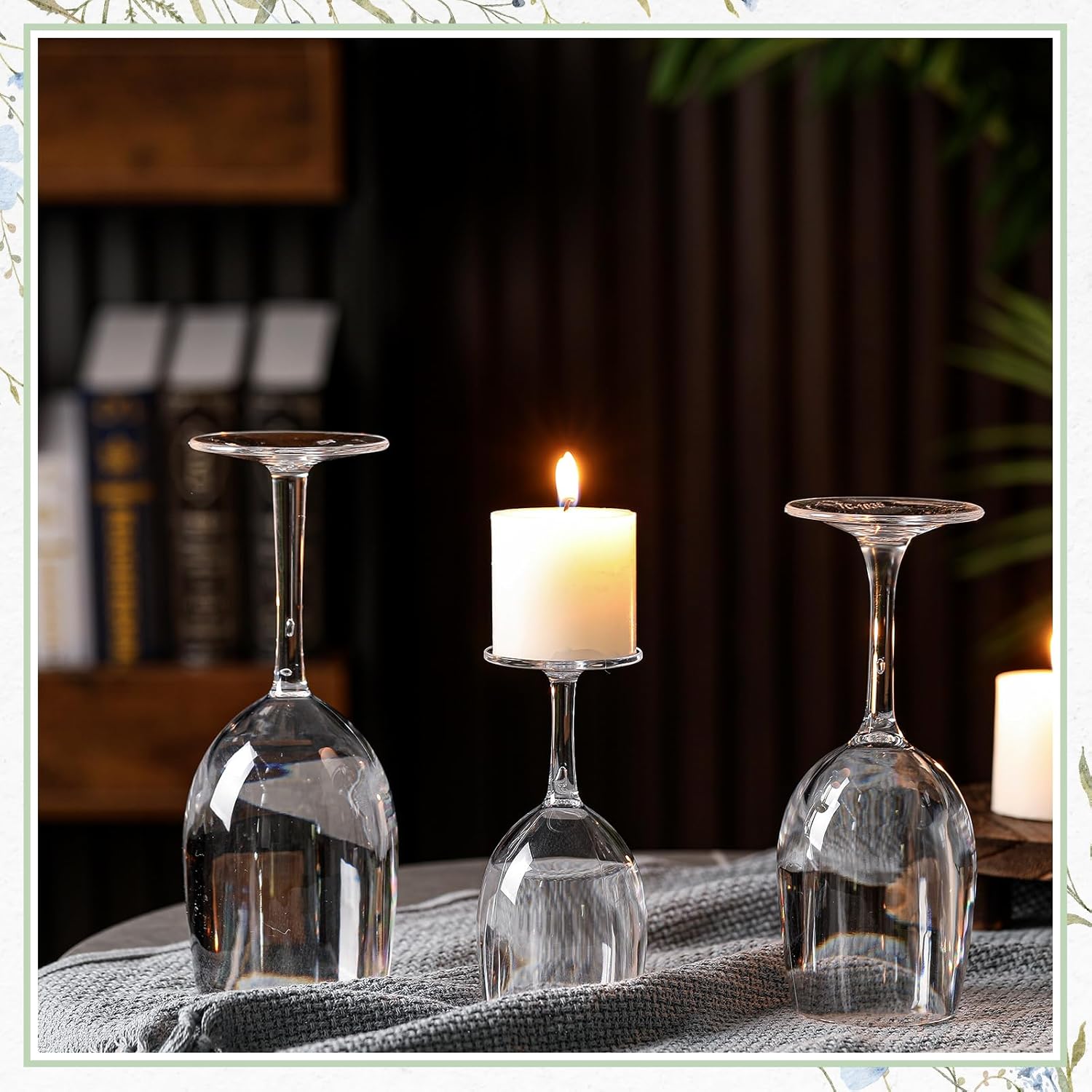 Yaomiao 3-Piece Candlestick Holders Set