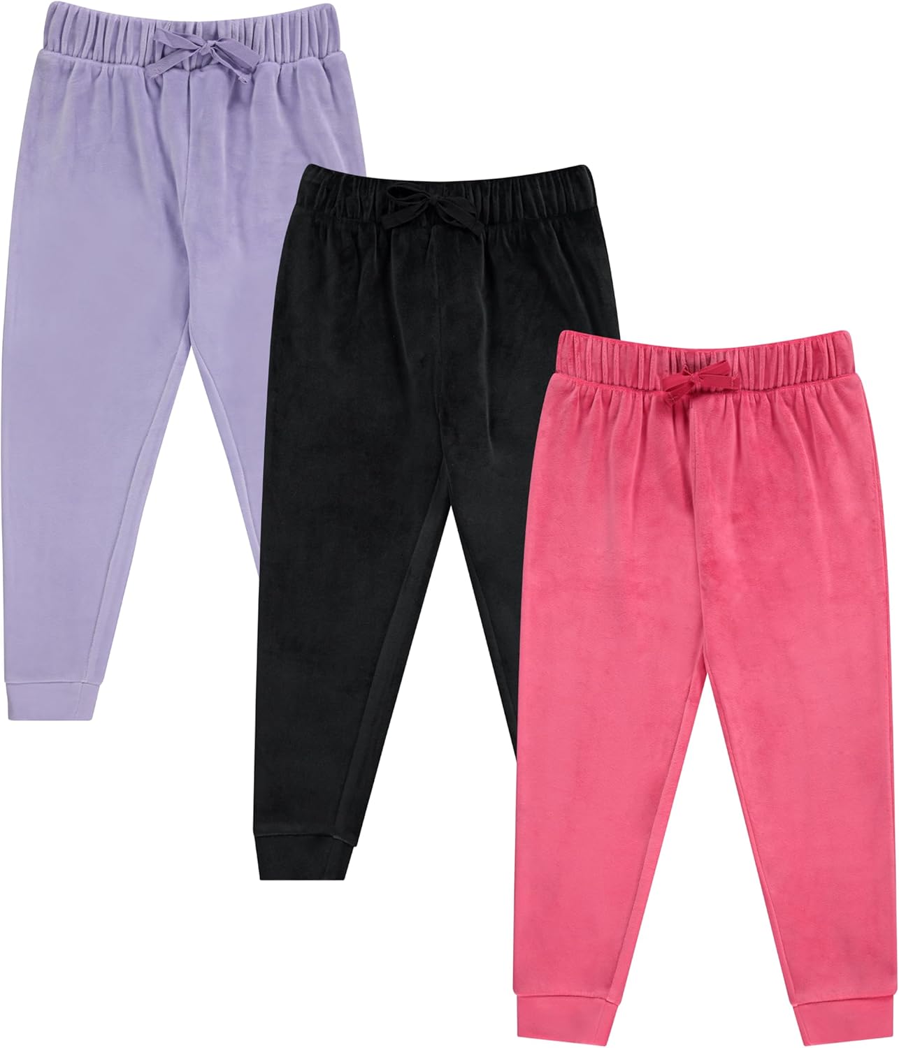 BTween Girls 3-Pack Velour Jogger Pant Set