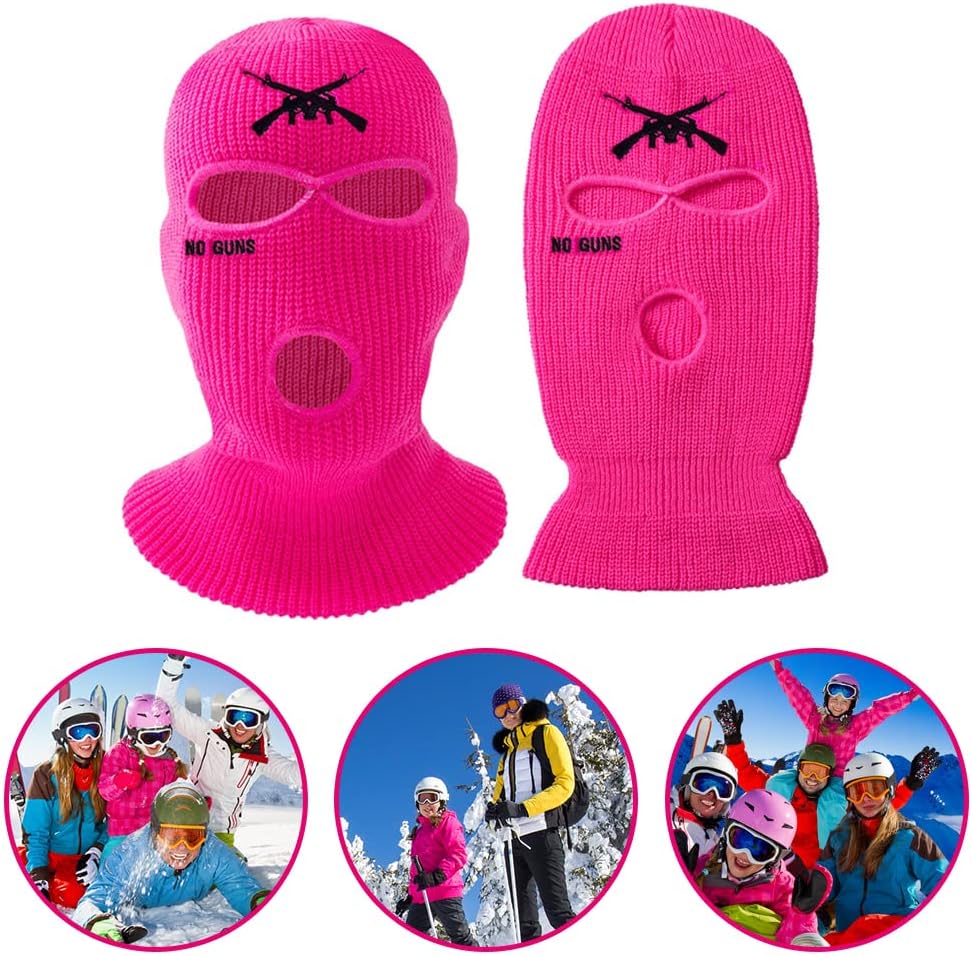 3 Hole Ski Mask Balaclava Winter Thermal for Men Women Blue 1