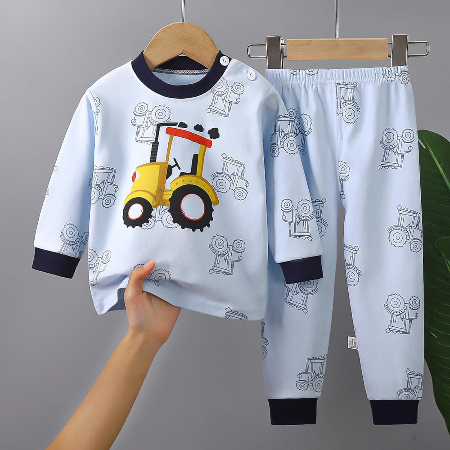Kids Jammies Set for Boys Girls Spring Thin Pajamas