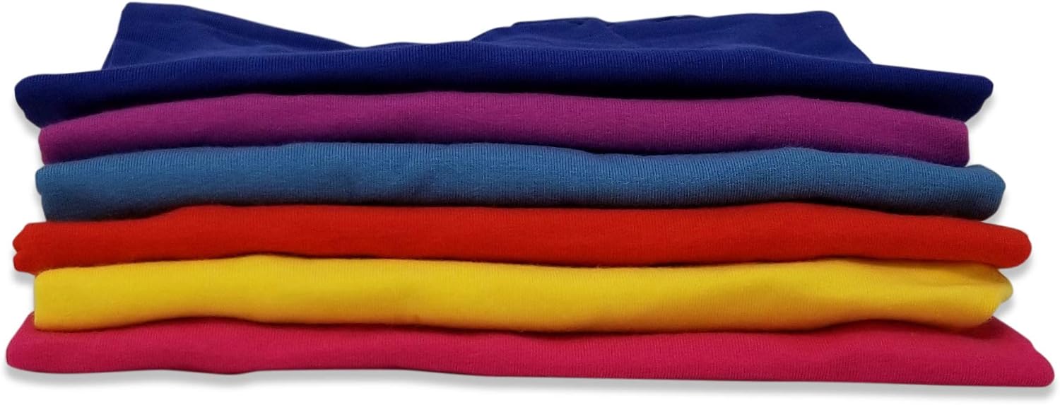 Snoozzzn 6 Pack Long Sleeve Undershirts for Girls Boys Toddler