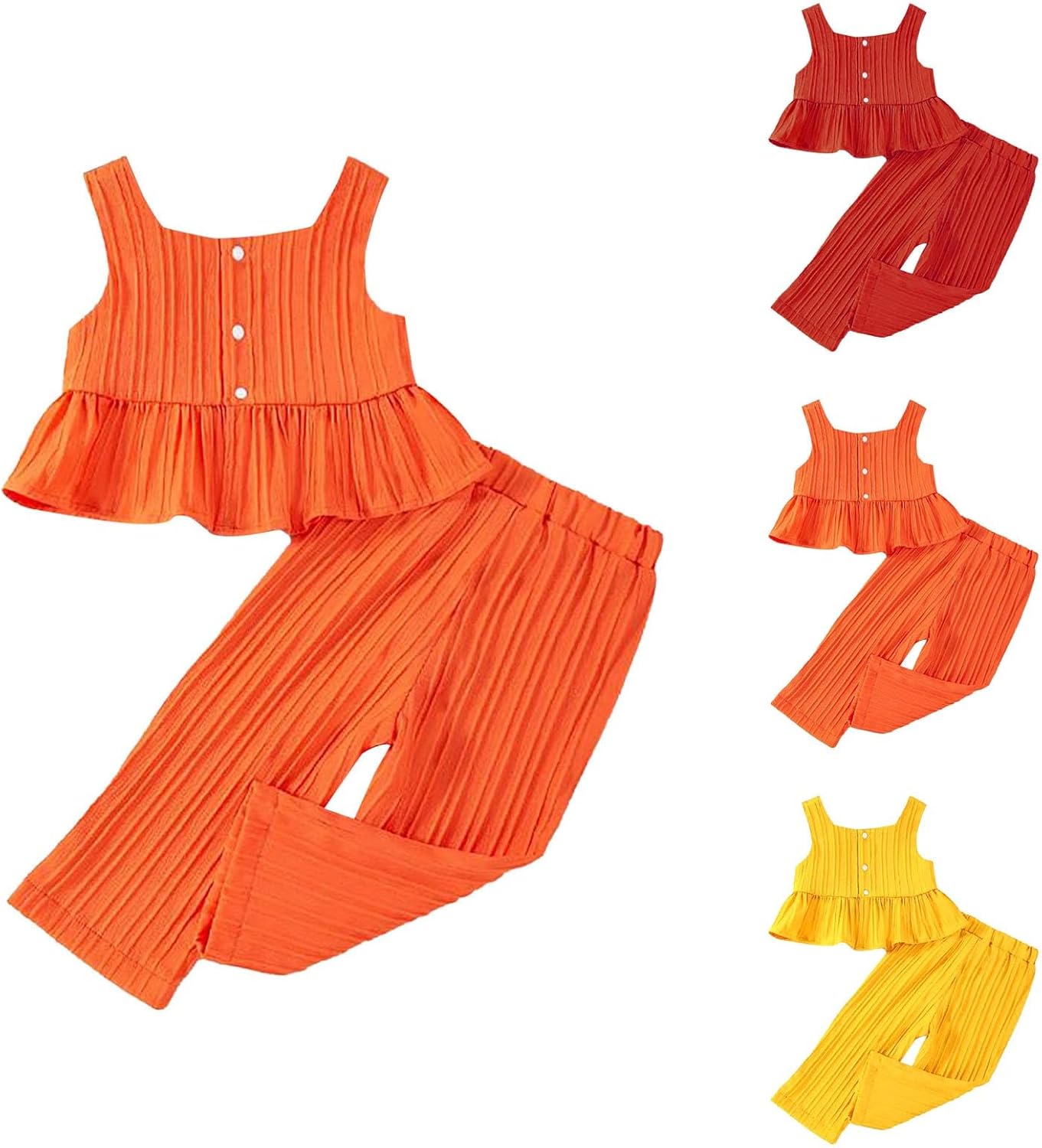 Toddler Girls Tank Dress Pants Set 2Piece