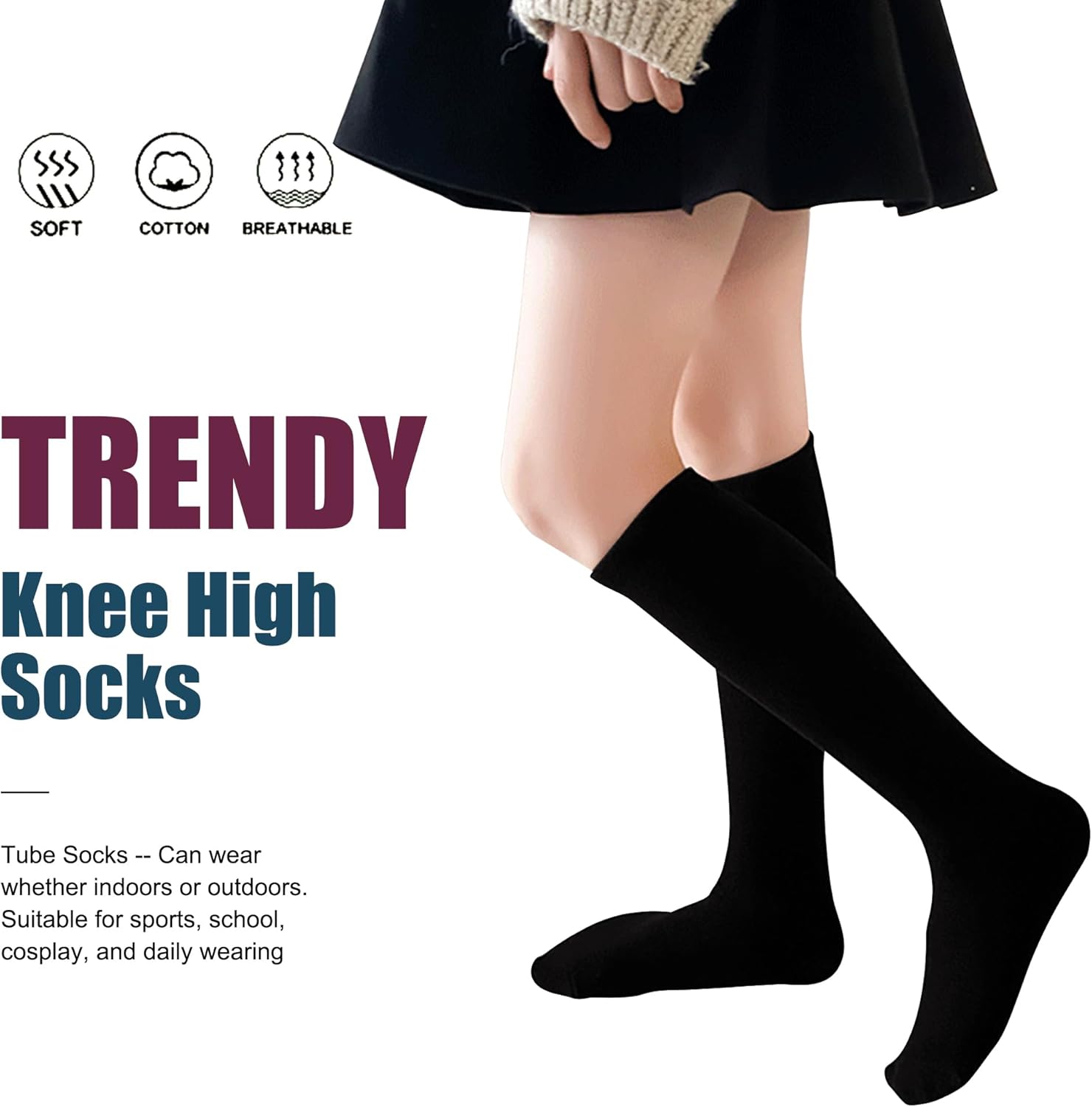 UTTPLL 4 Pairs Toddler Soccer Socks for Boys Girls