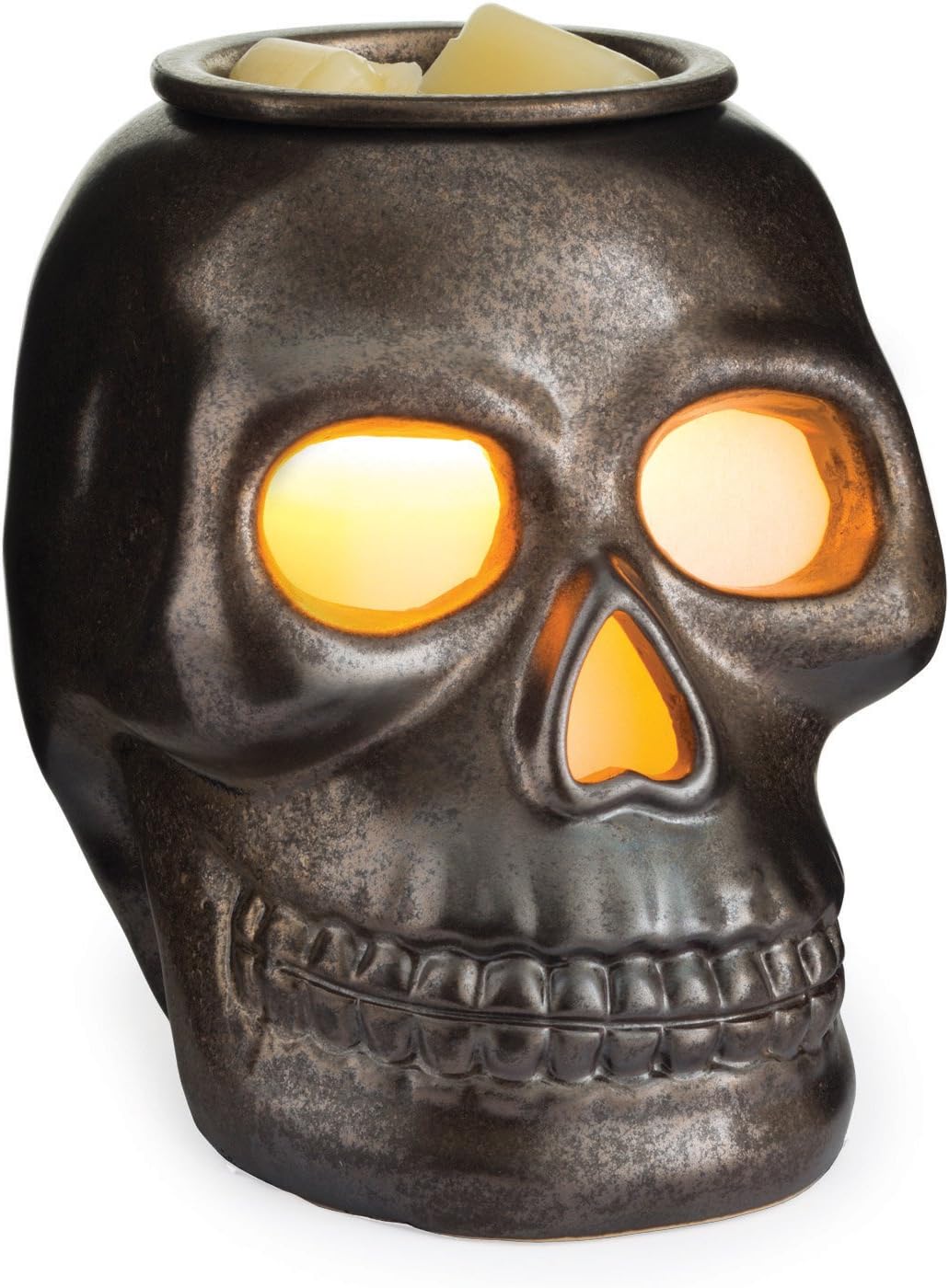 Gothic Skull Candle Warmer with Warming Bulb 1