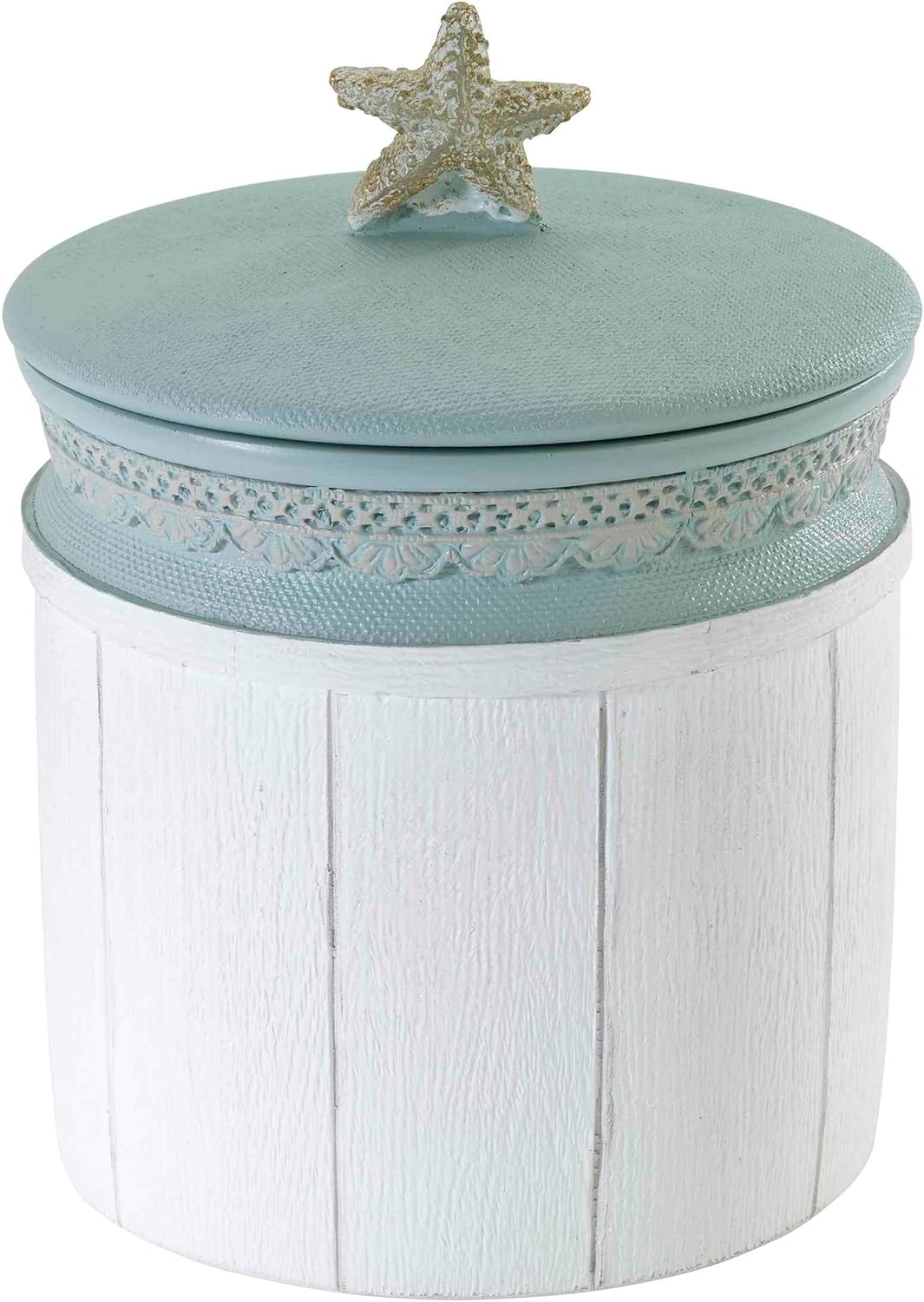Avanti Linens Covered Jar with Shell Design