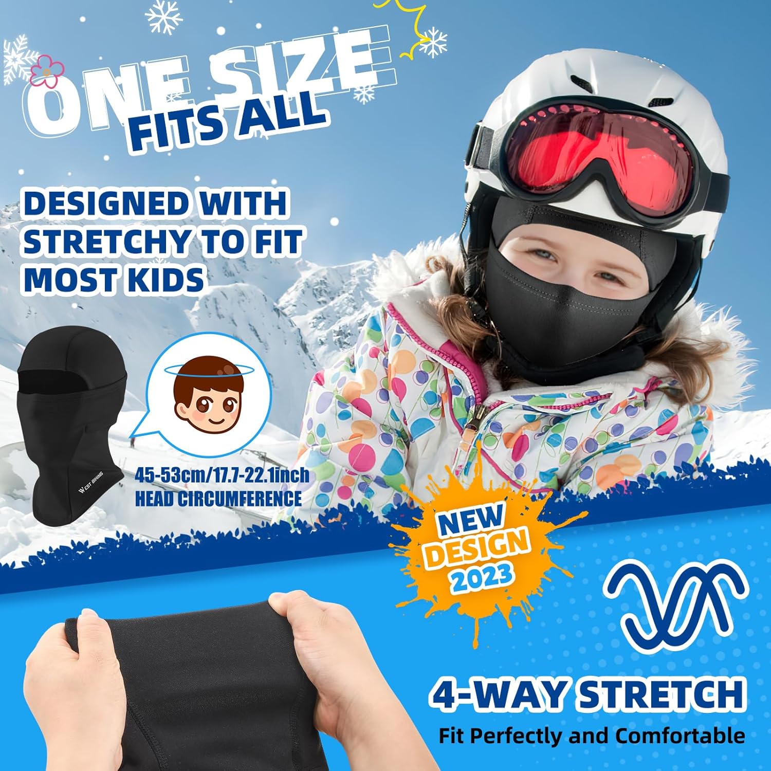 ICOCOPRO Kids Balaclava Windproof Thermal Face Mask