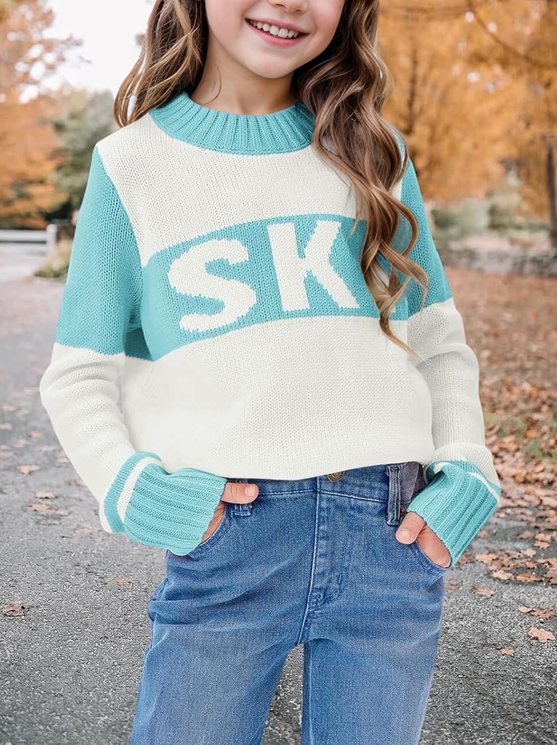 ALPSWARE Girls Boys Winter Ski Sweater Tops Warm Outfits 1